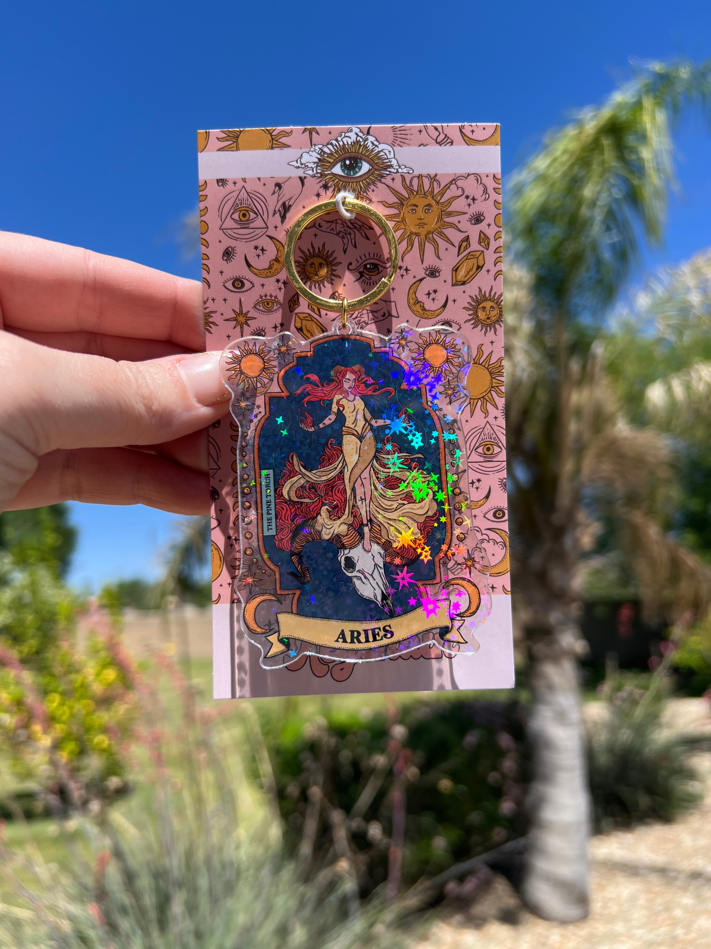ARIES « HOLOGRAPHIC KEYCHAIN »