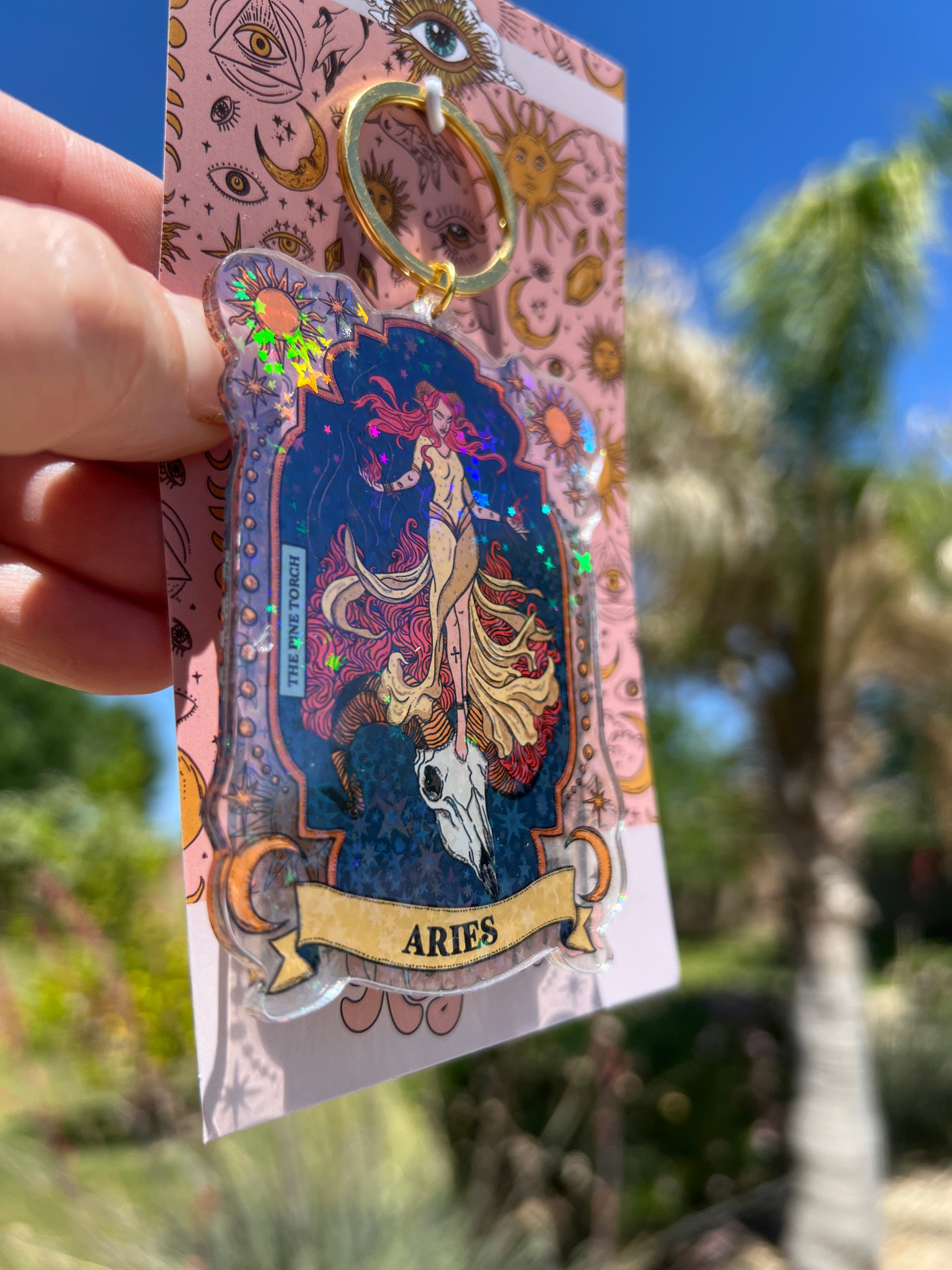 ARIES « HOLOGRAPHIC KEYCHAIN »