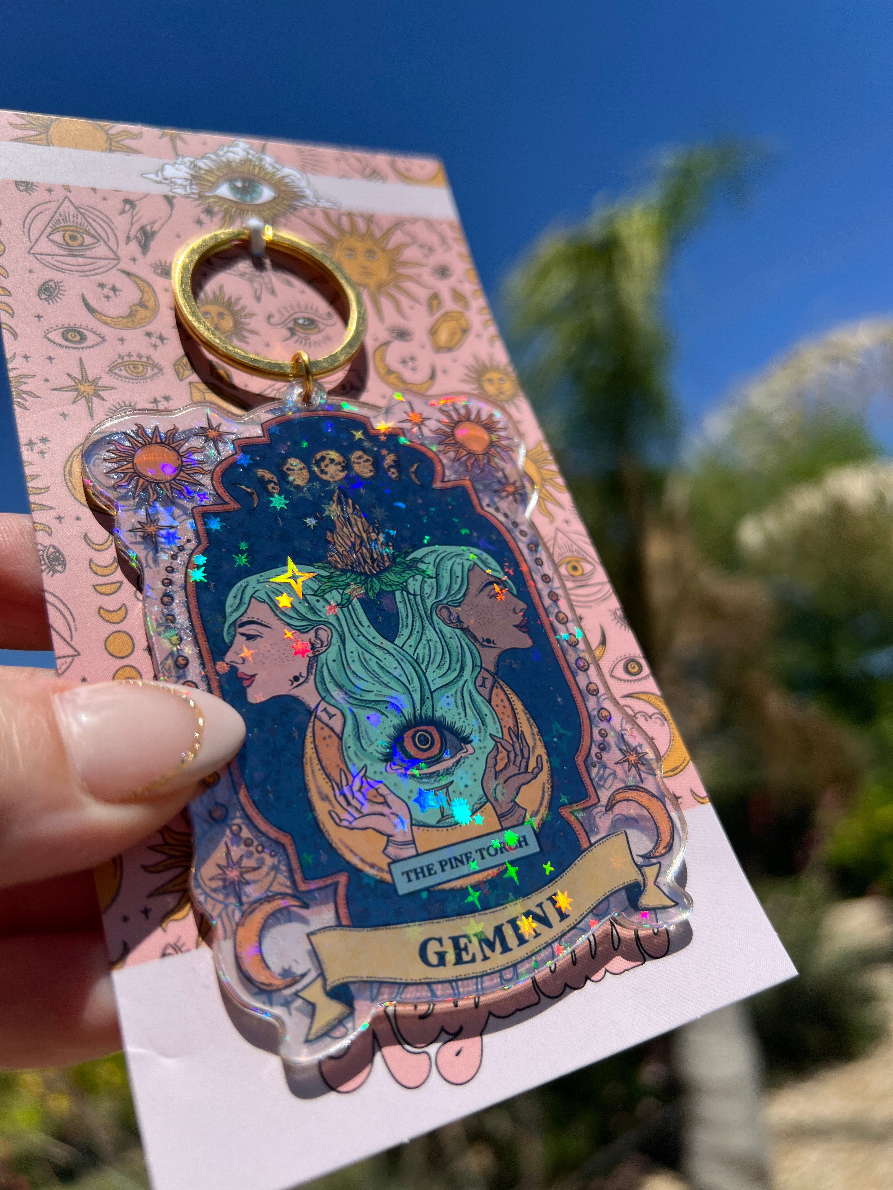 GEMINI « HOLOGRAPHIC KEYCHAIN »