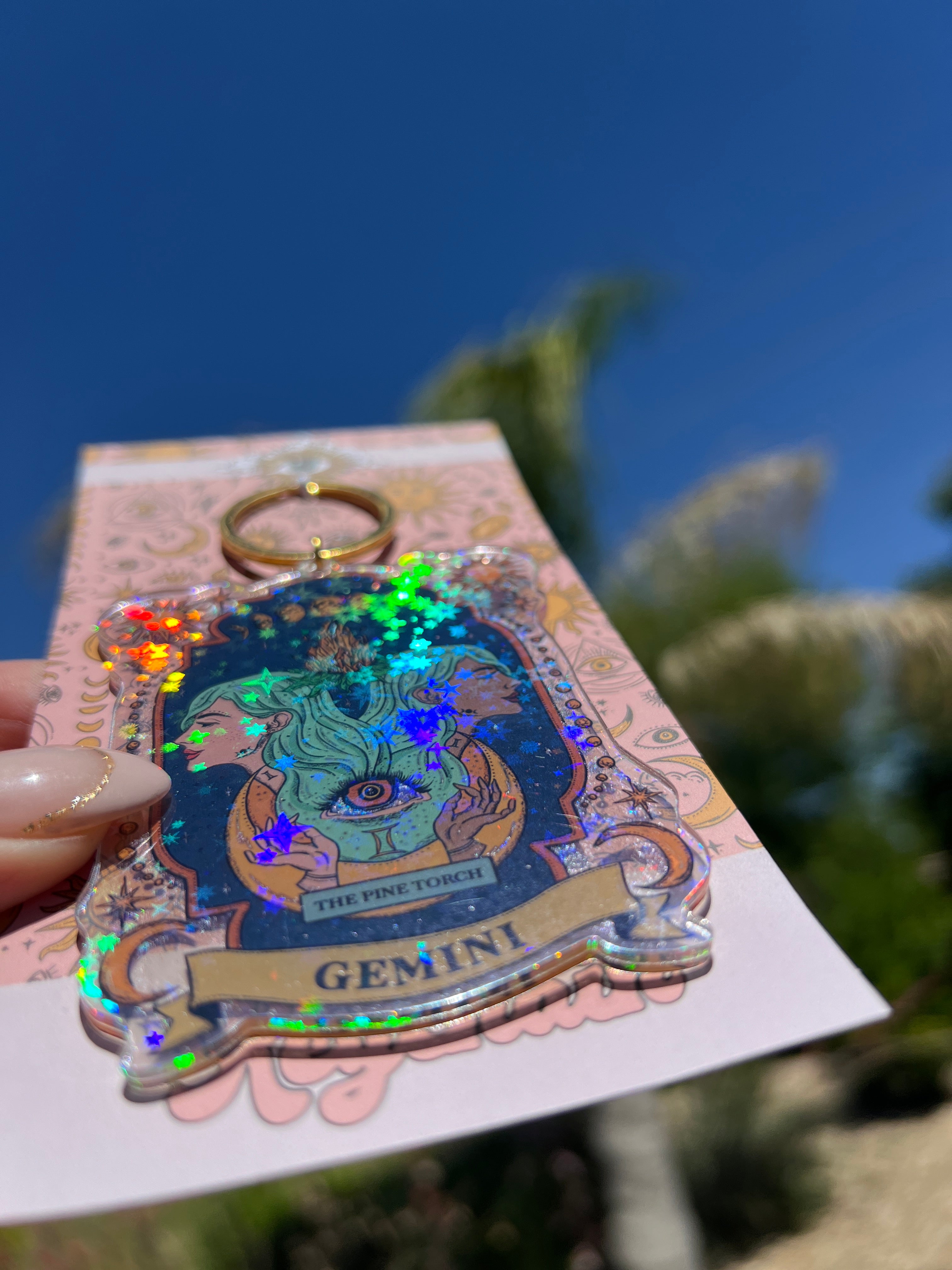 GEMINI « HOLOGRAPHIC KEYCHAIN »