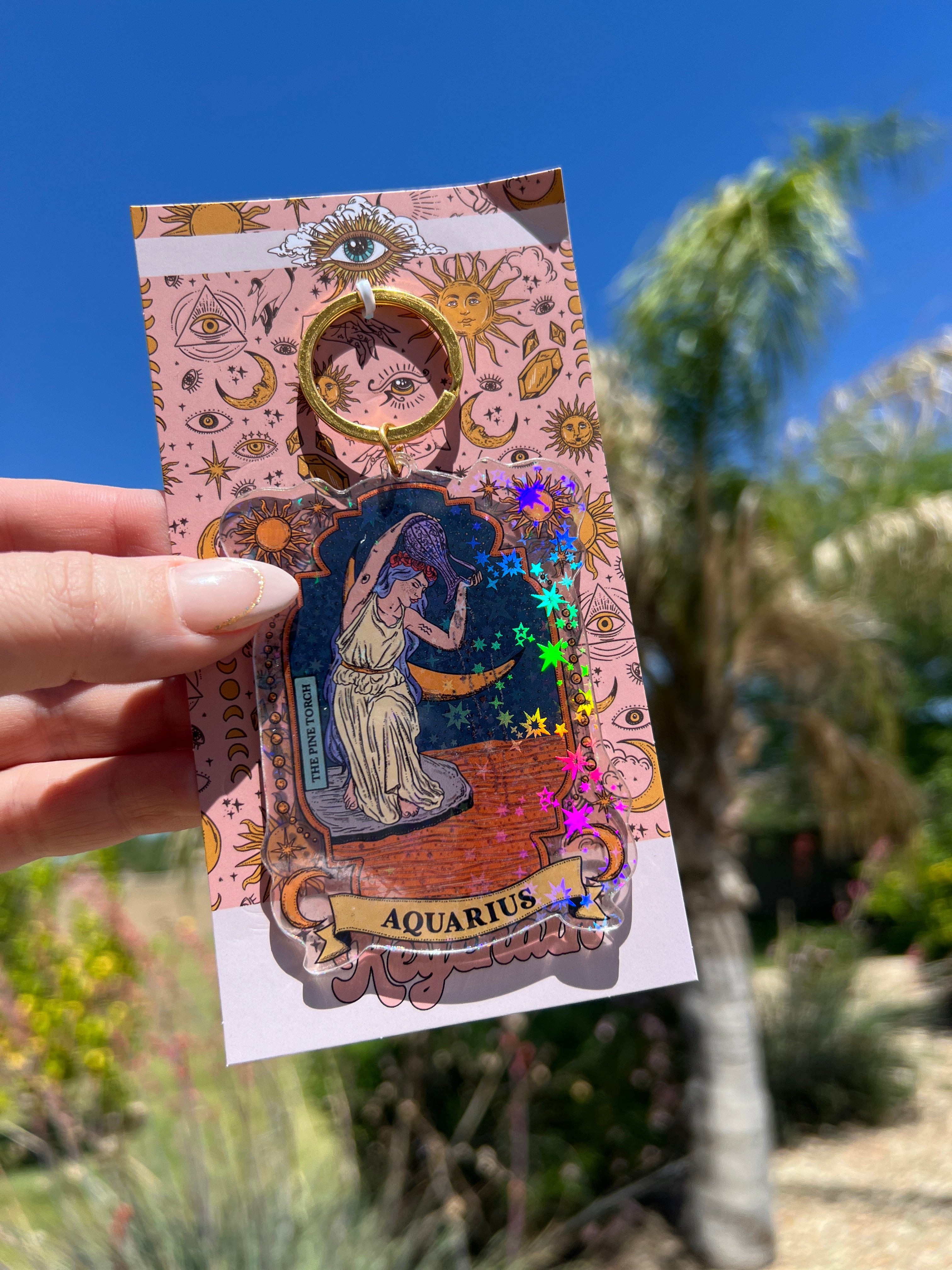 AQUARIUS « HOLOGRAPHIC KEYCHAIN »