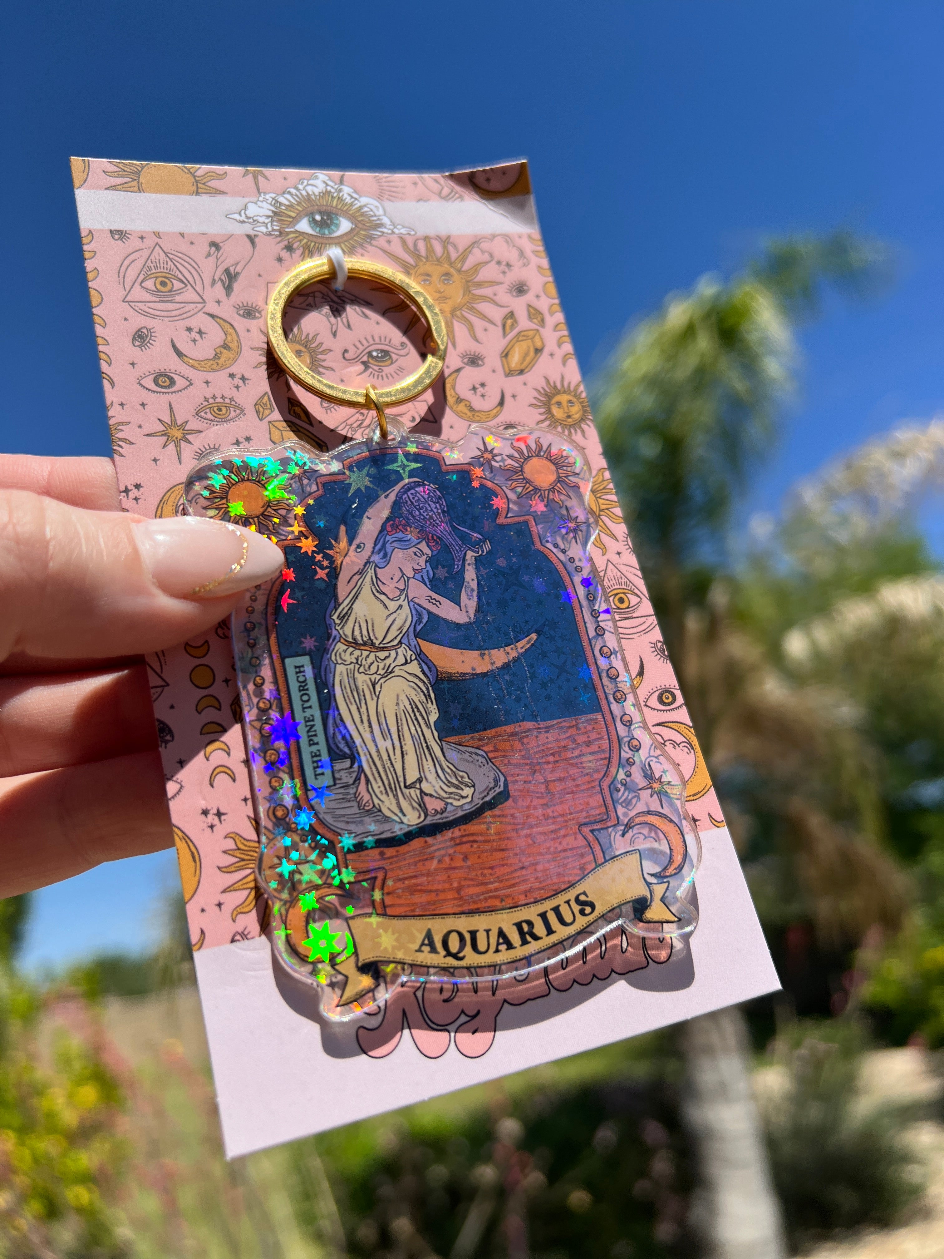AQUARIUS « HOLOGRAPHIC KEYCHAIN »
