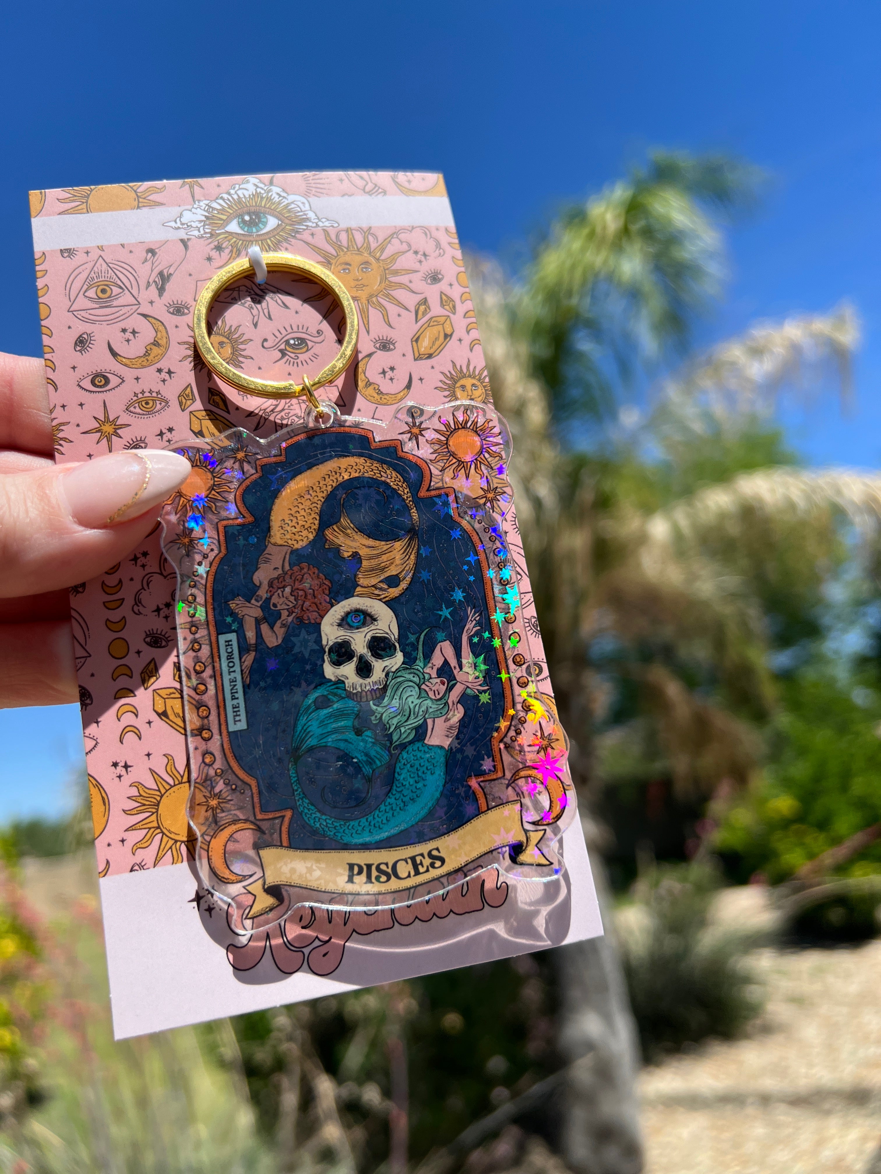 PISCES « HOLOGRAPHIC KEYCHAIN »