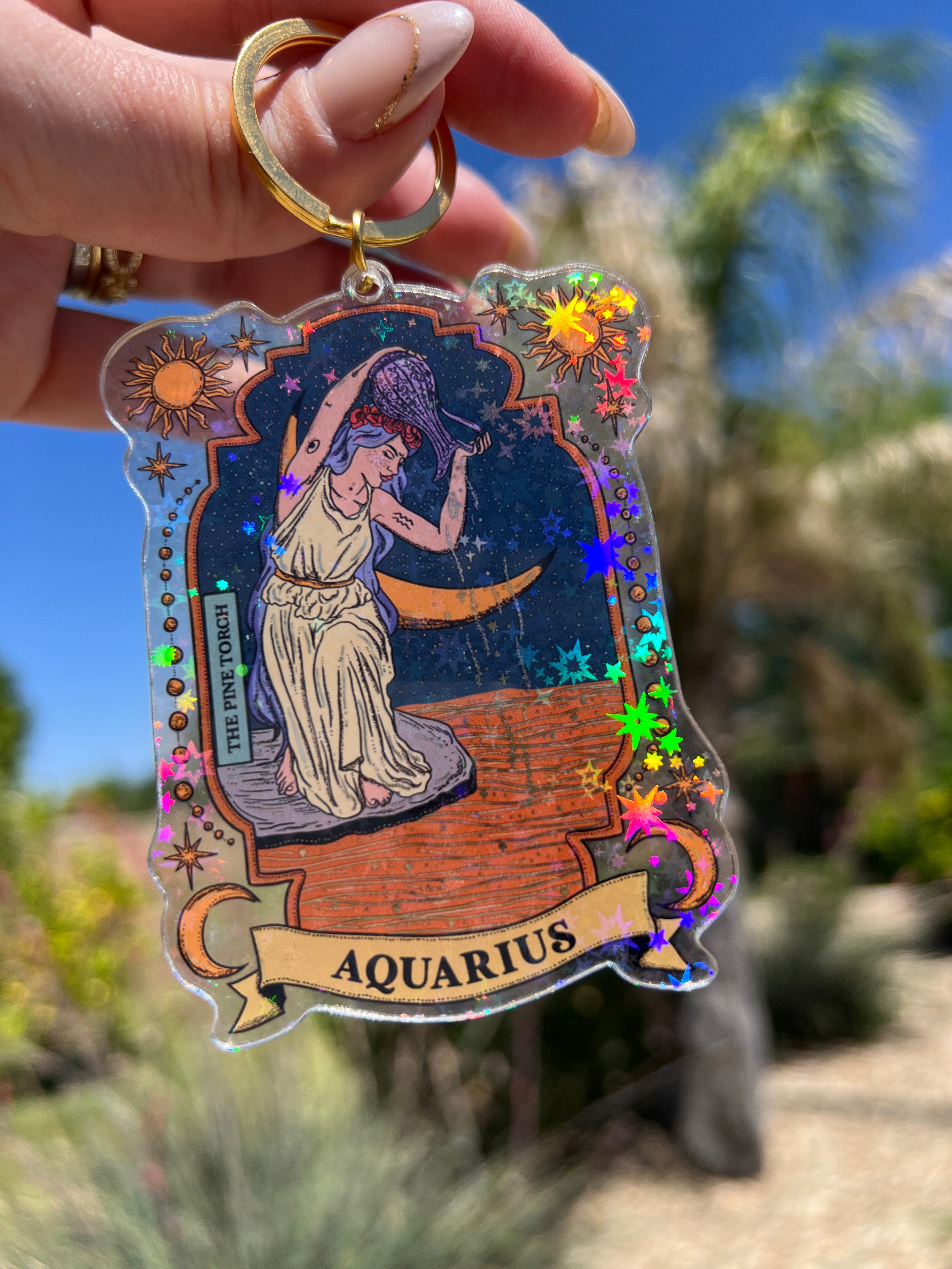AQUARIUS « HOLOGRAPHIC KEYCHAIN »