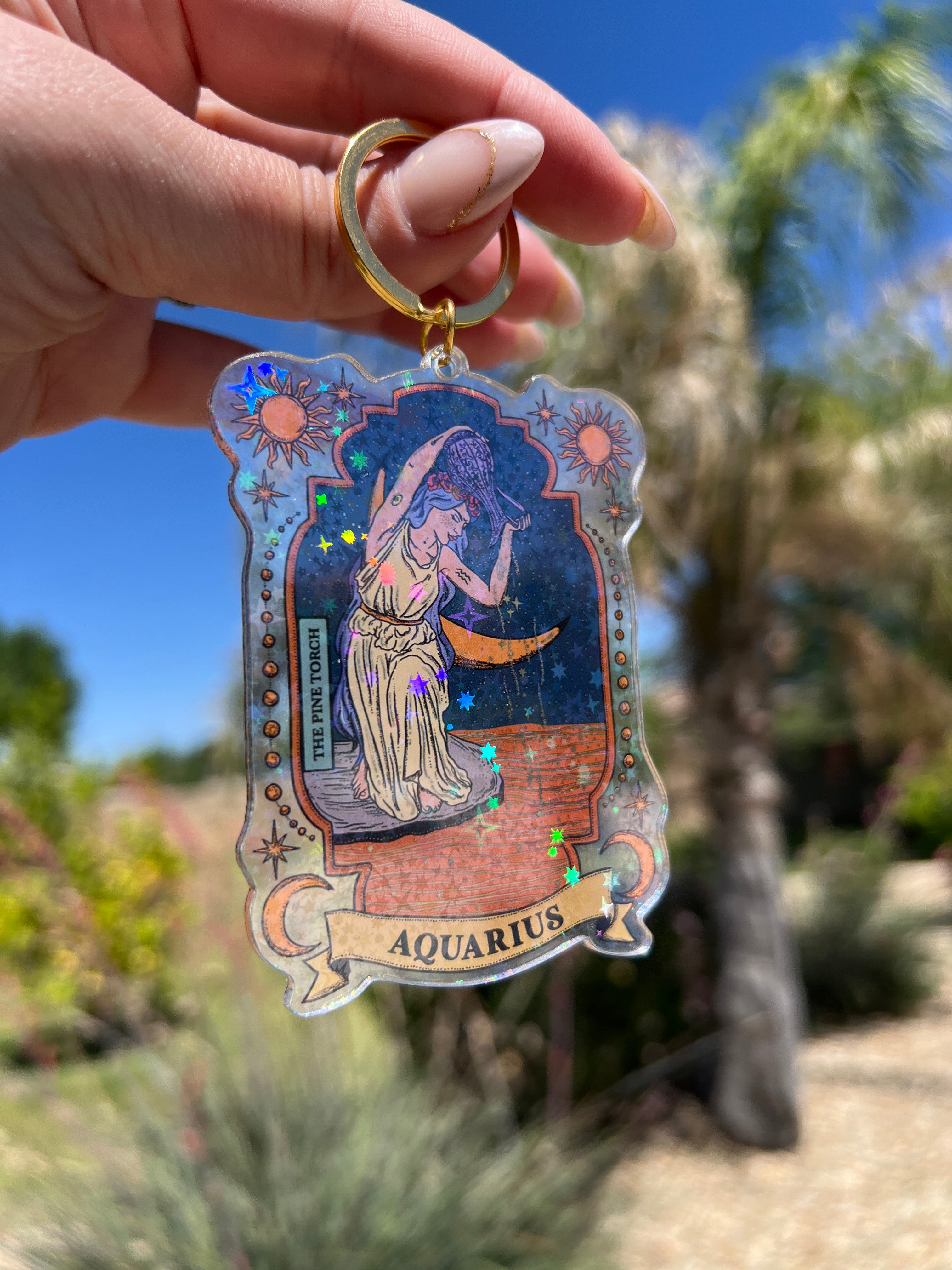AQUARIUS « HOLOGRAPHIC KEYCHAIN »