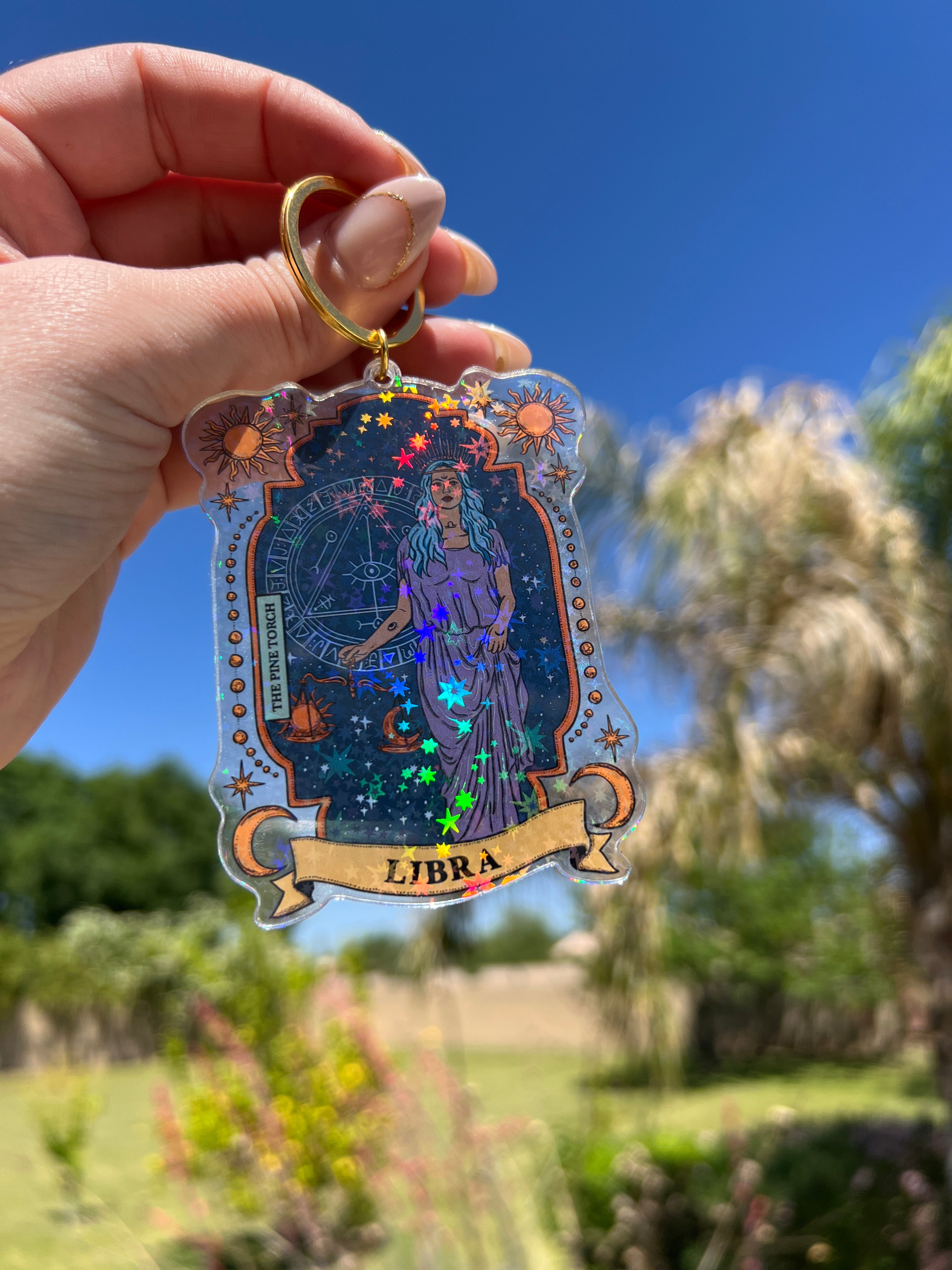 LIBRA « HOLOGRAPHIC KEYCHAIN »