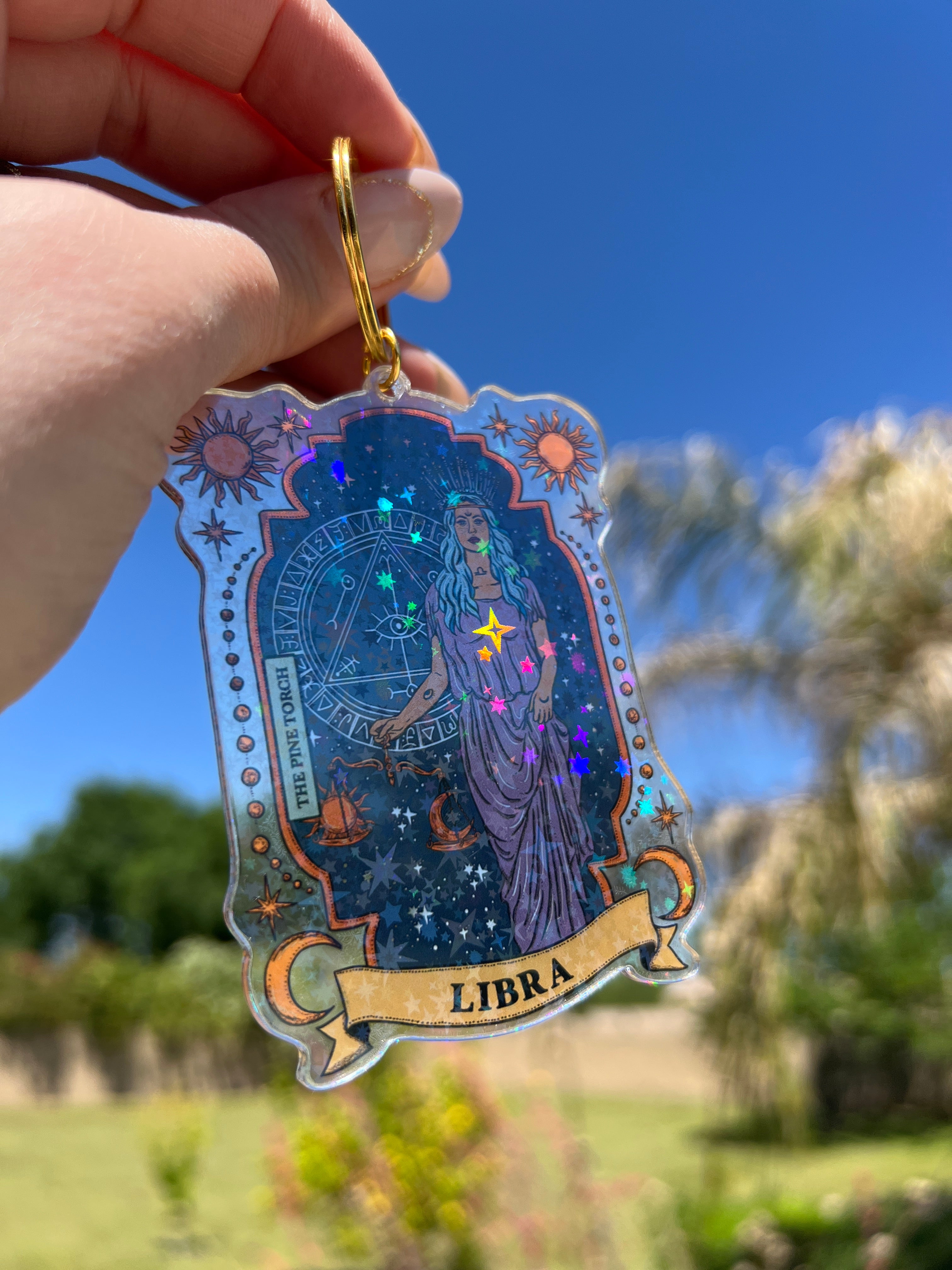 LIBRA « HOLOGRAPHIC KEYCHAIN »