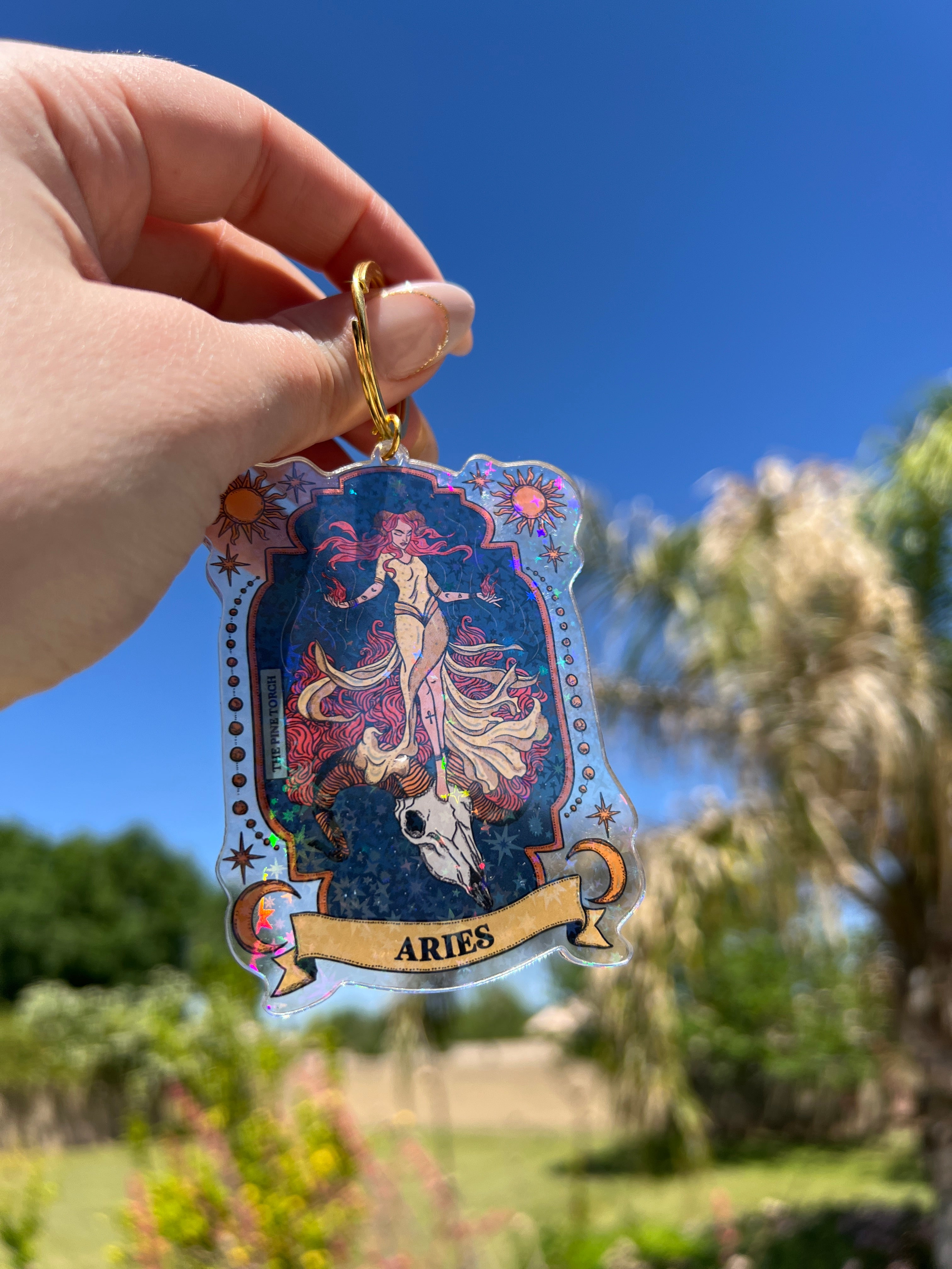 ARIES « HOLOGRAPHIC KEYCHAIN »