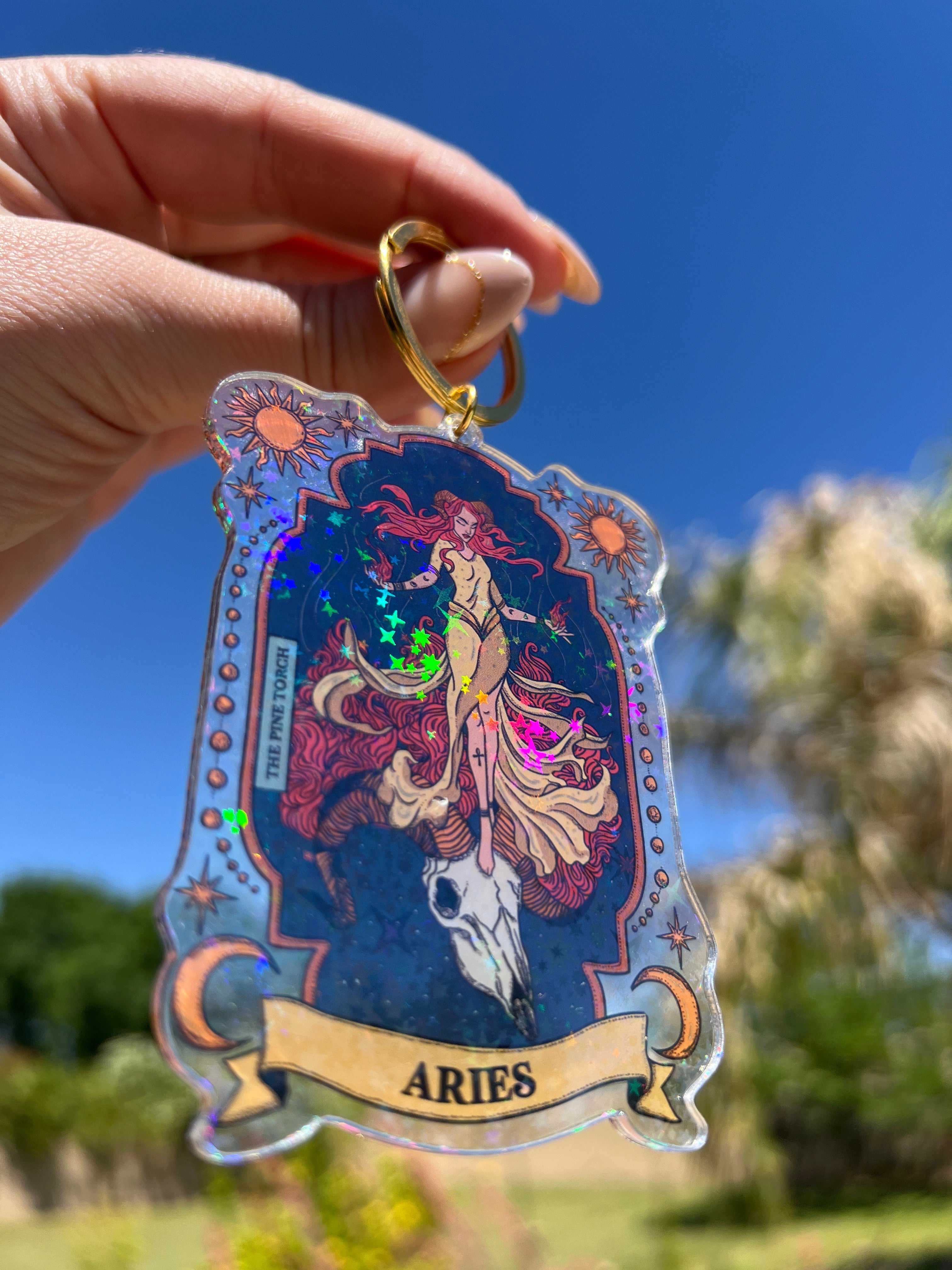 ARIES « HOLOGRAPHIC KEYCHAIN »