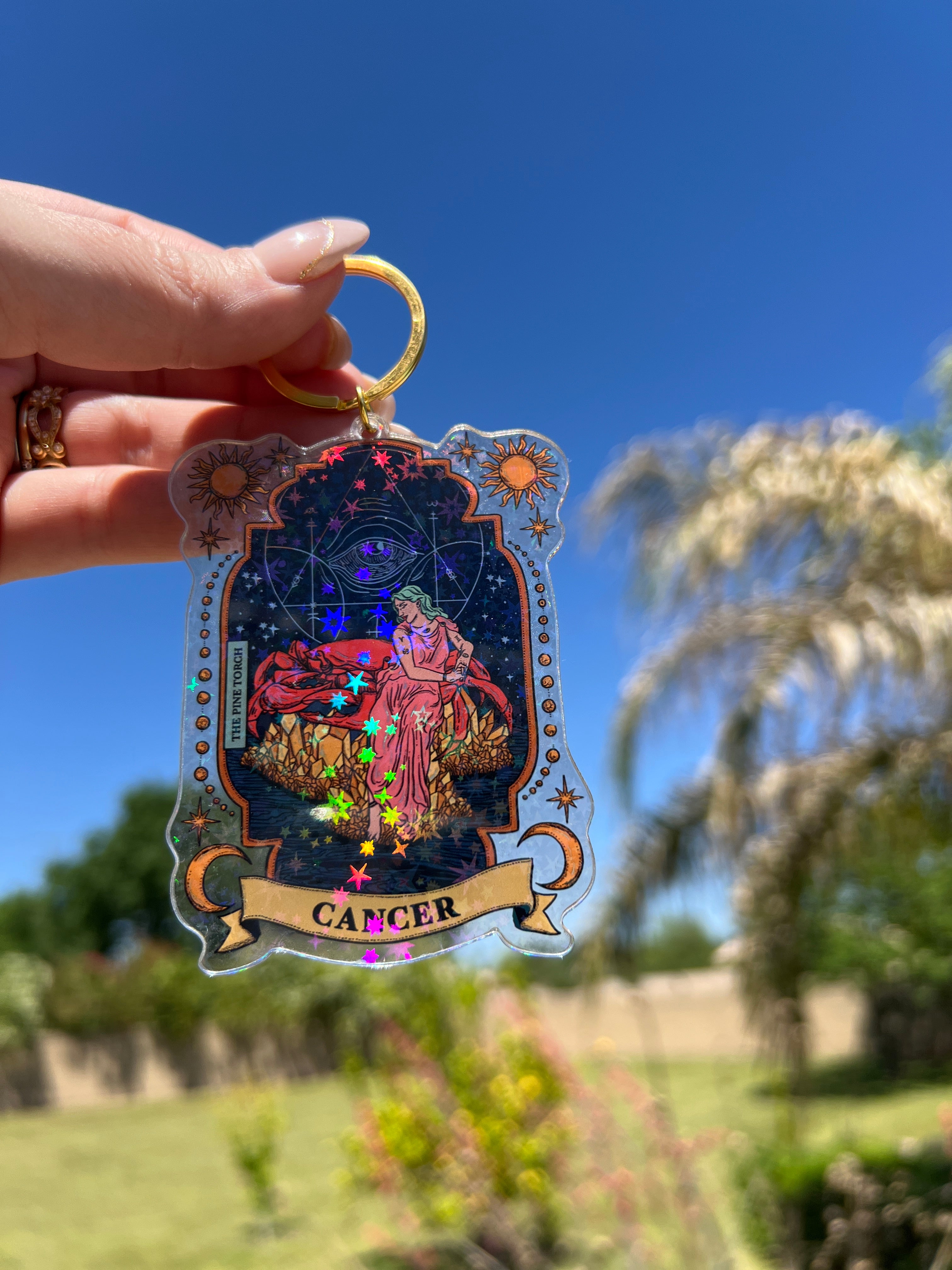CANCER « HOLOGRAPHIC KEYCHAIN »