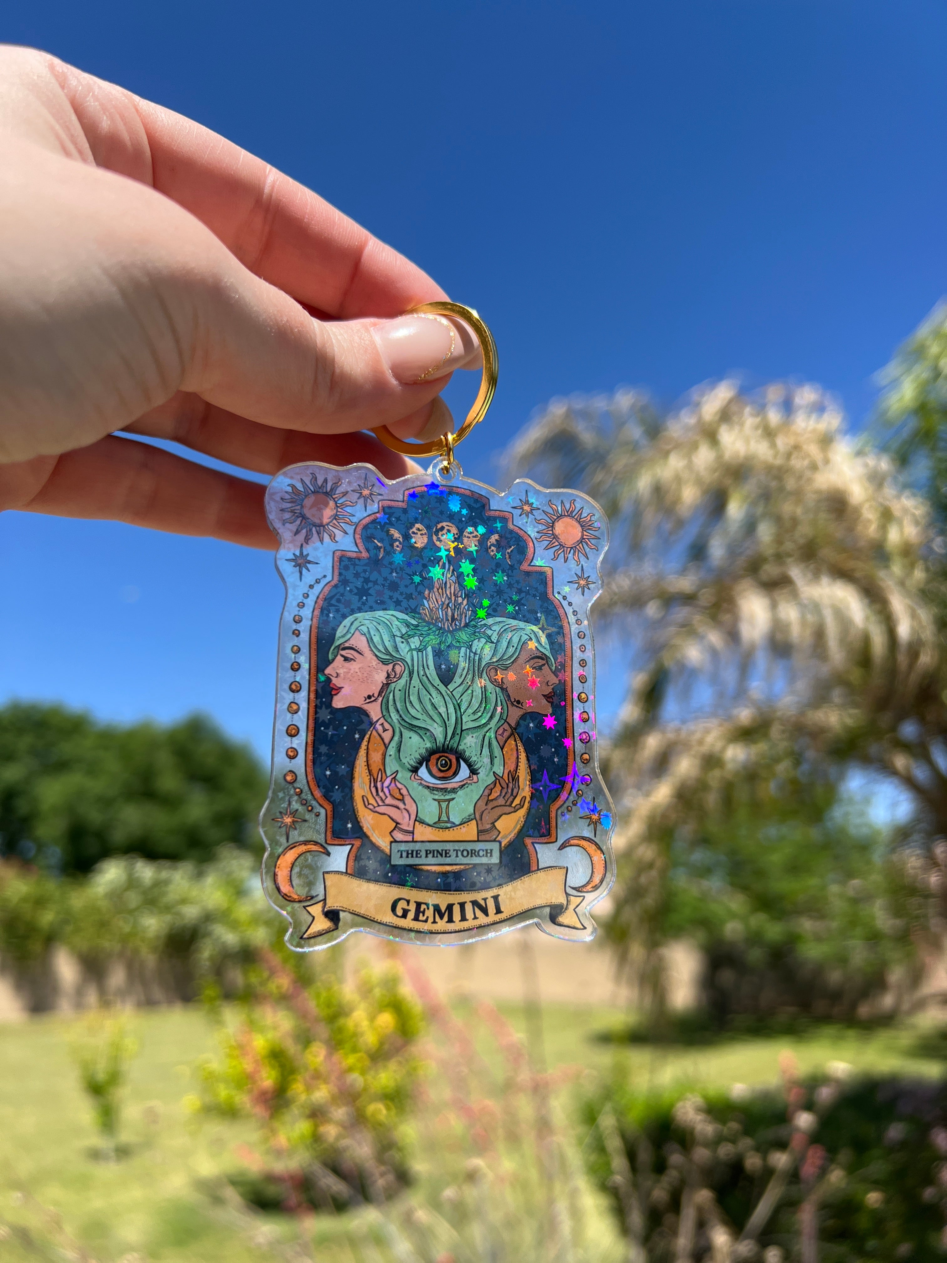 GEMINI « HOLOGRAPHIC KEYCHAIN »