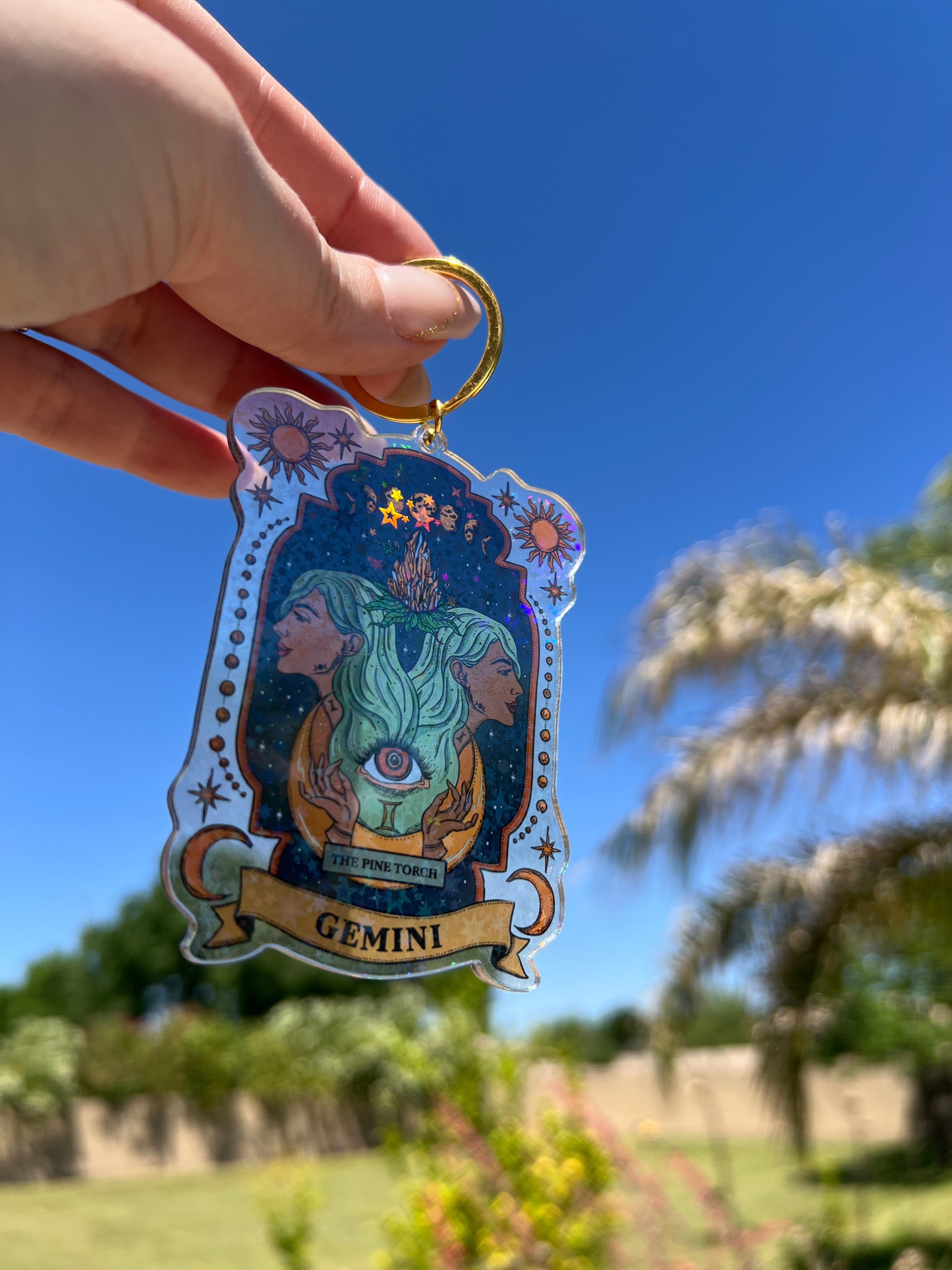 GEMINI « HOLOGRAPHIC KEYCHAIN »