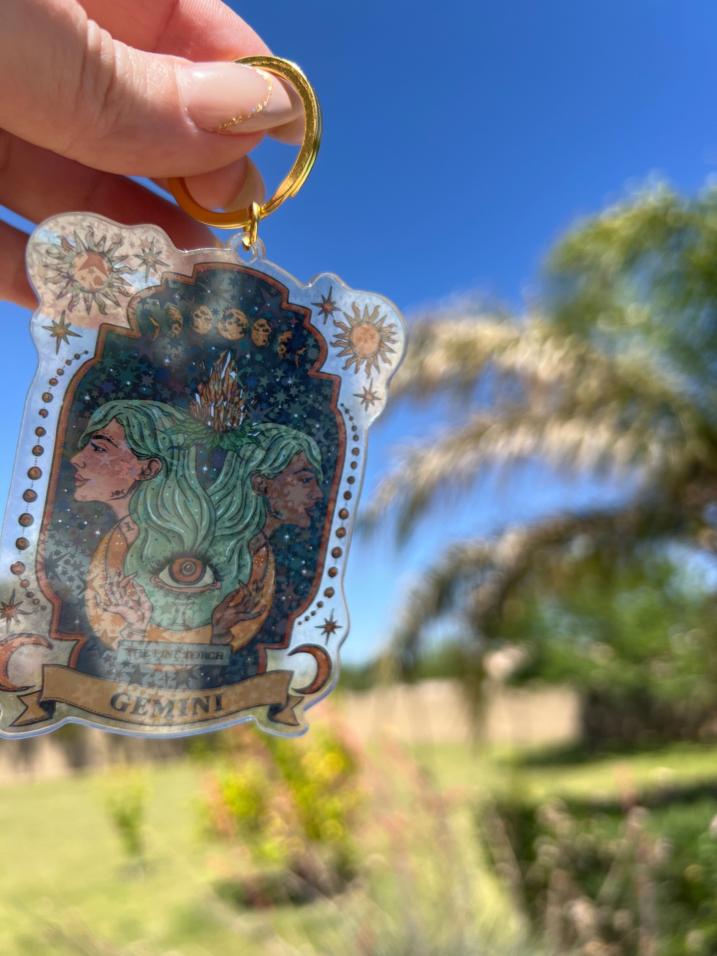 GEMINI « HOLOGRAPHIC KEYCHAIN »
