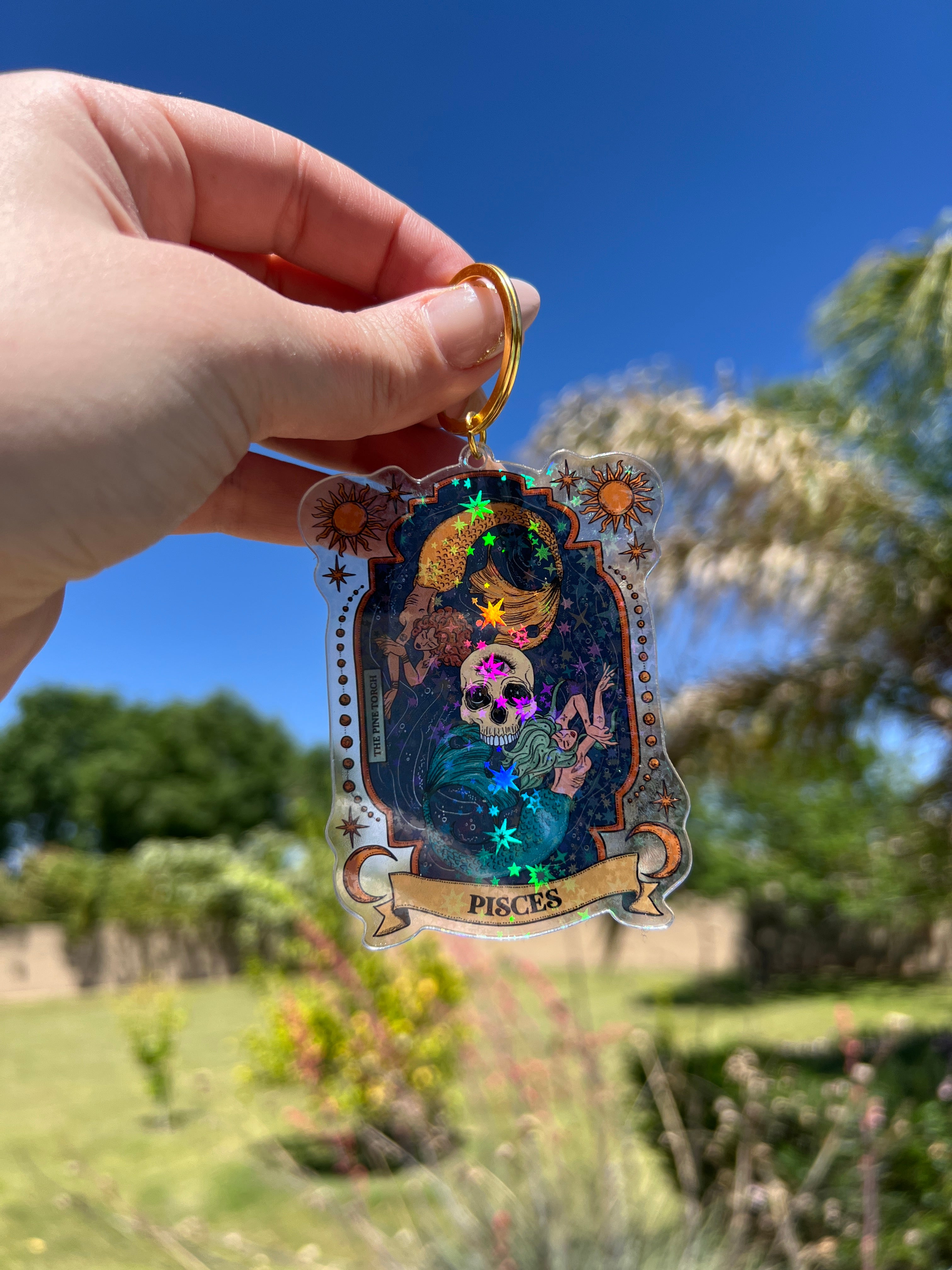 PISCES « HOLOGRAPHIC KEYCHAIN »