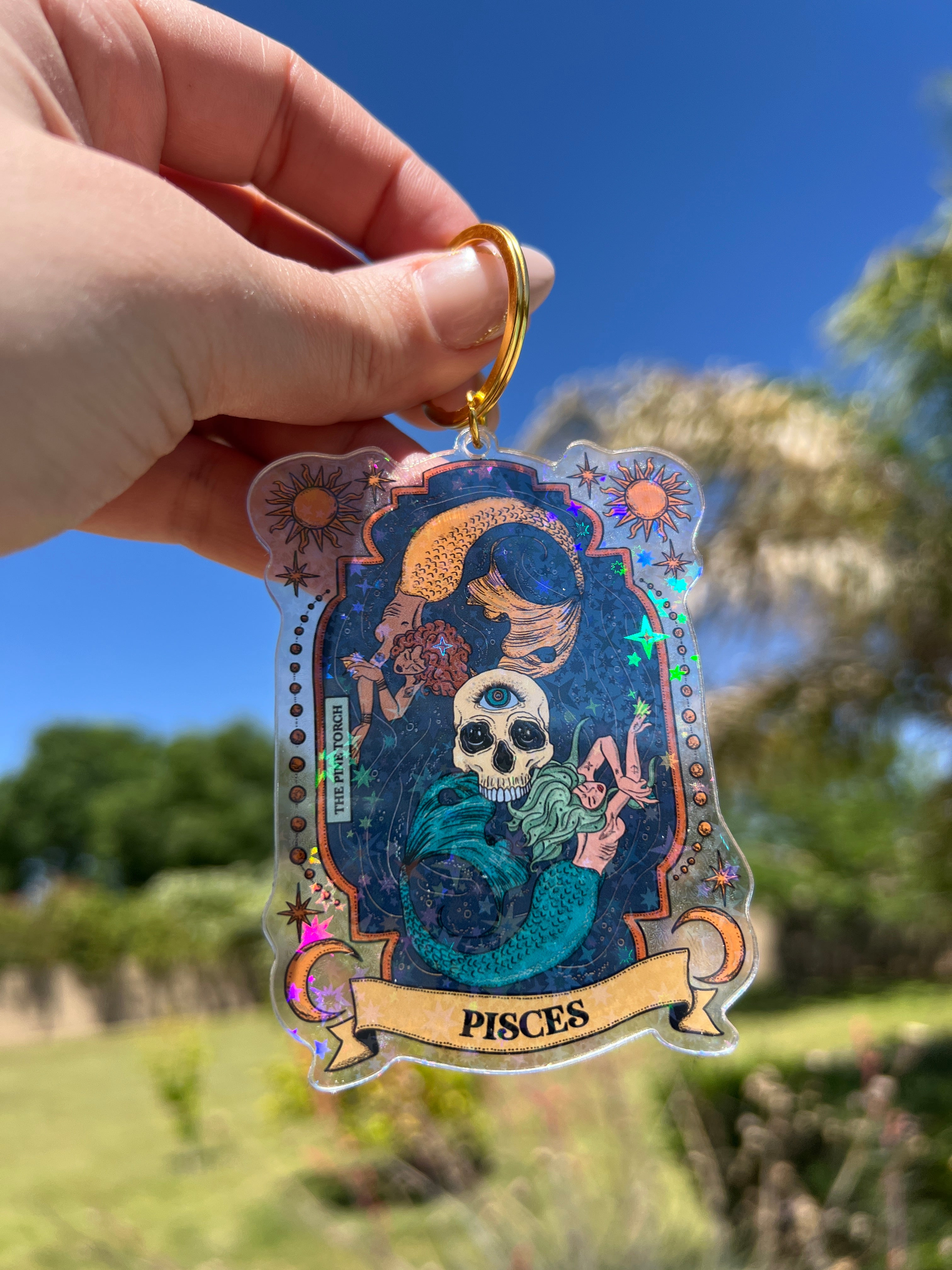 PISCES « HOLOGRAPHIC KEYCHAIN »