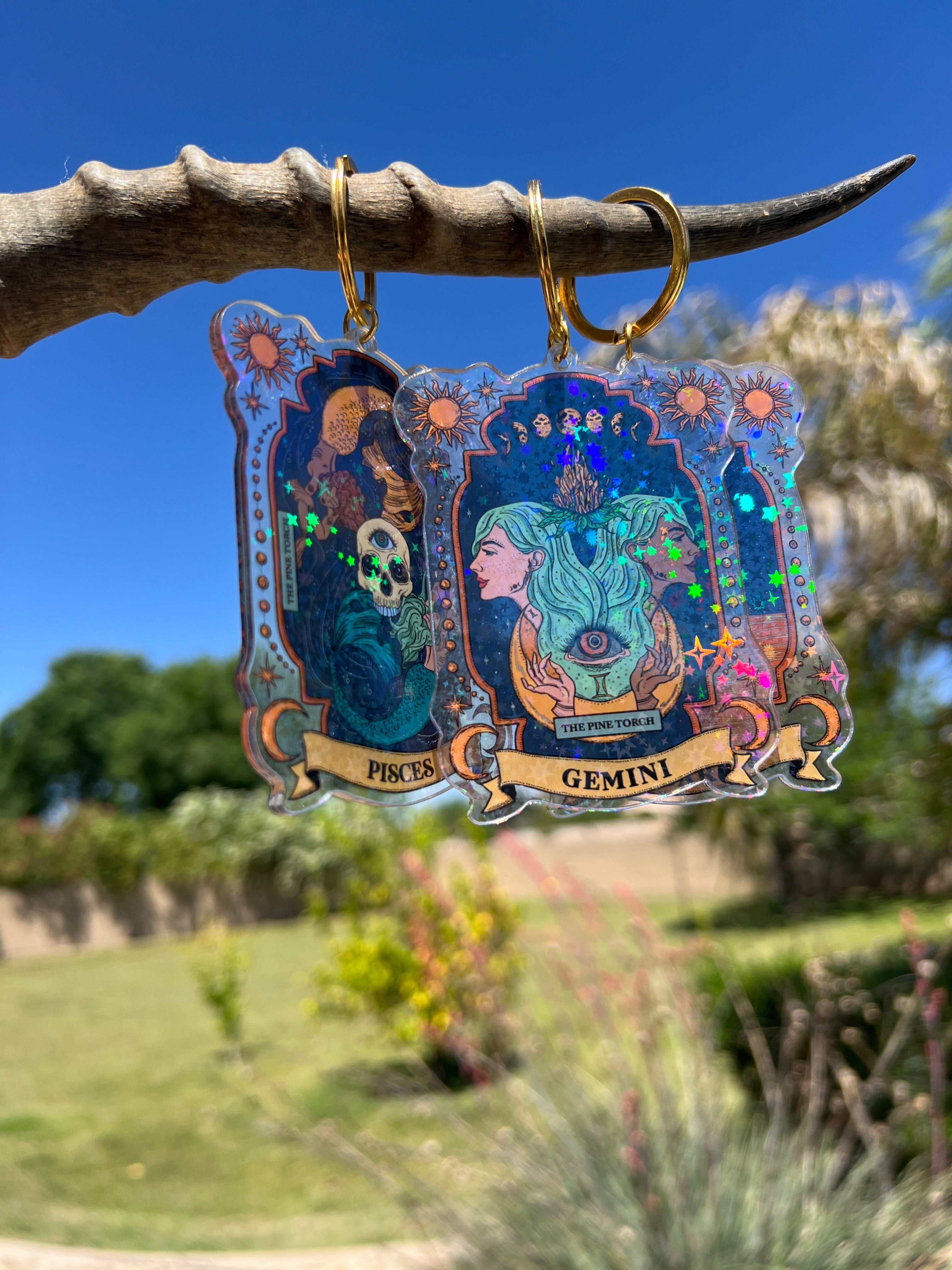 GEMINI « HOLOGRAPHIC KEYCHAIN »