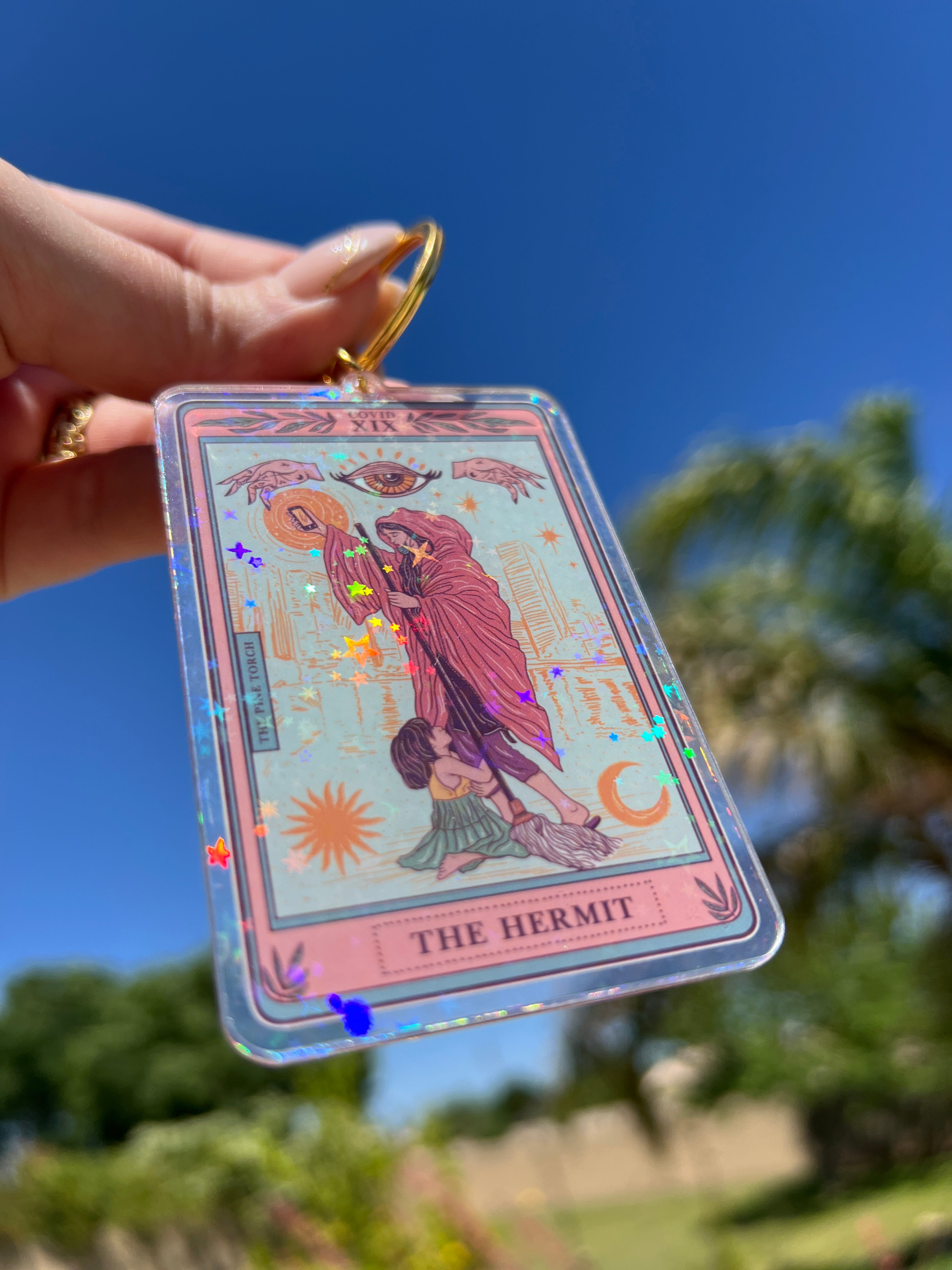 THE HERMIT « HOLOGRAPHIC KEYCHAIN »