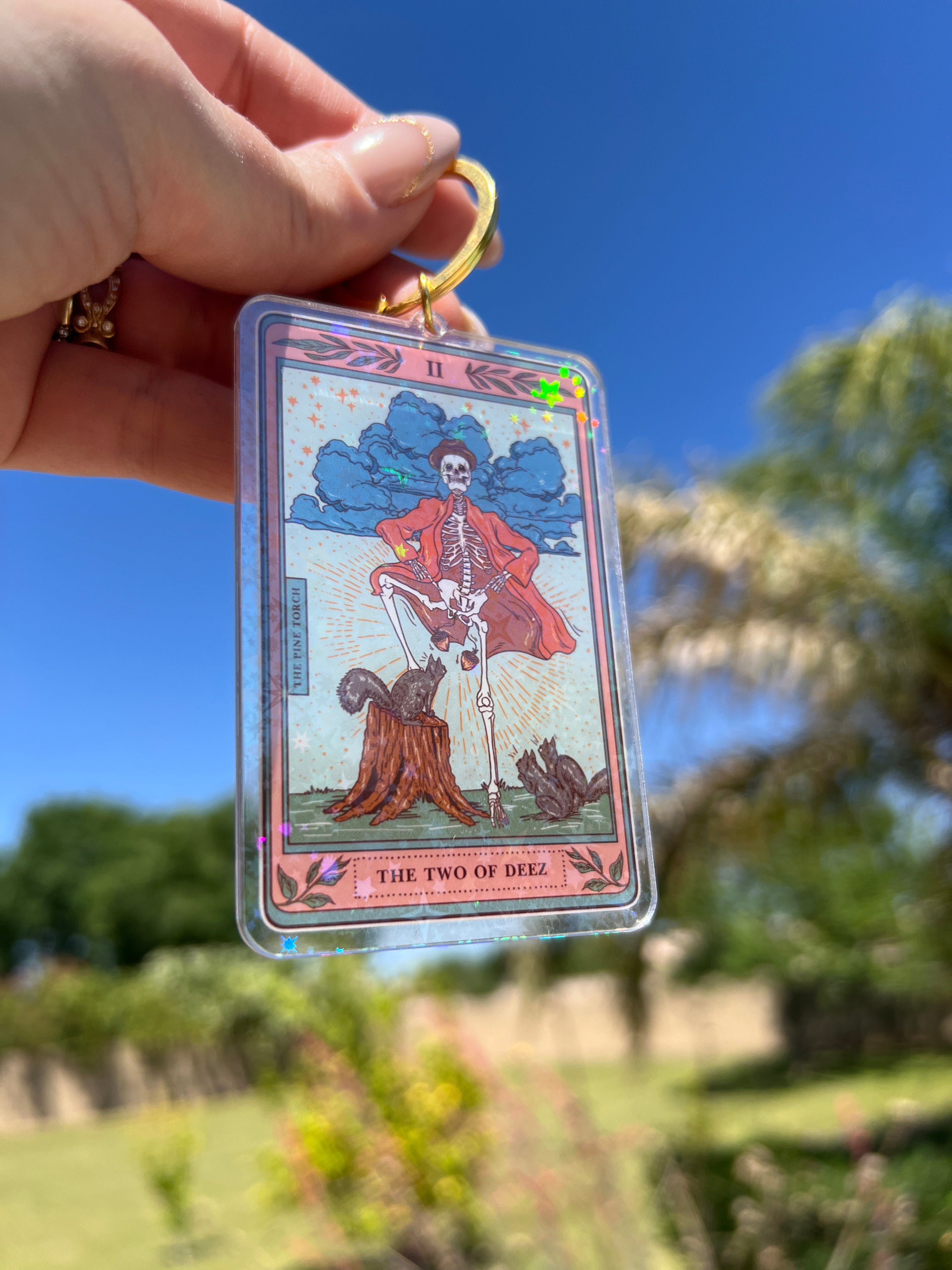 THE TWO OF DEEZ « HOLOGRAPHIC KEYCHAIN »