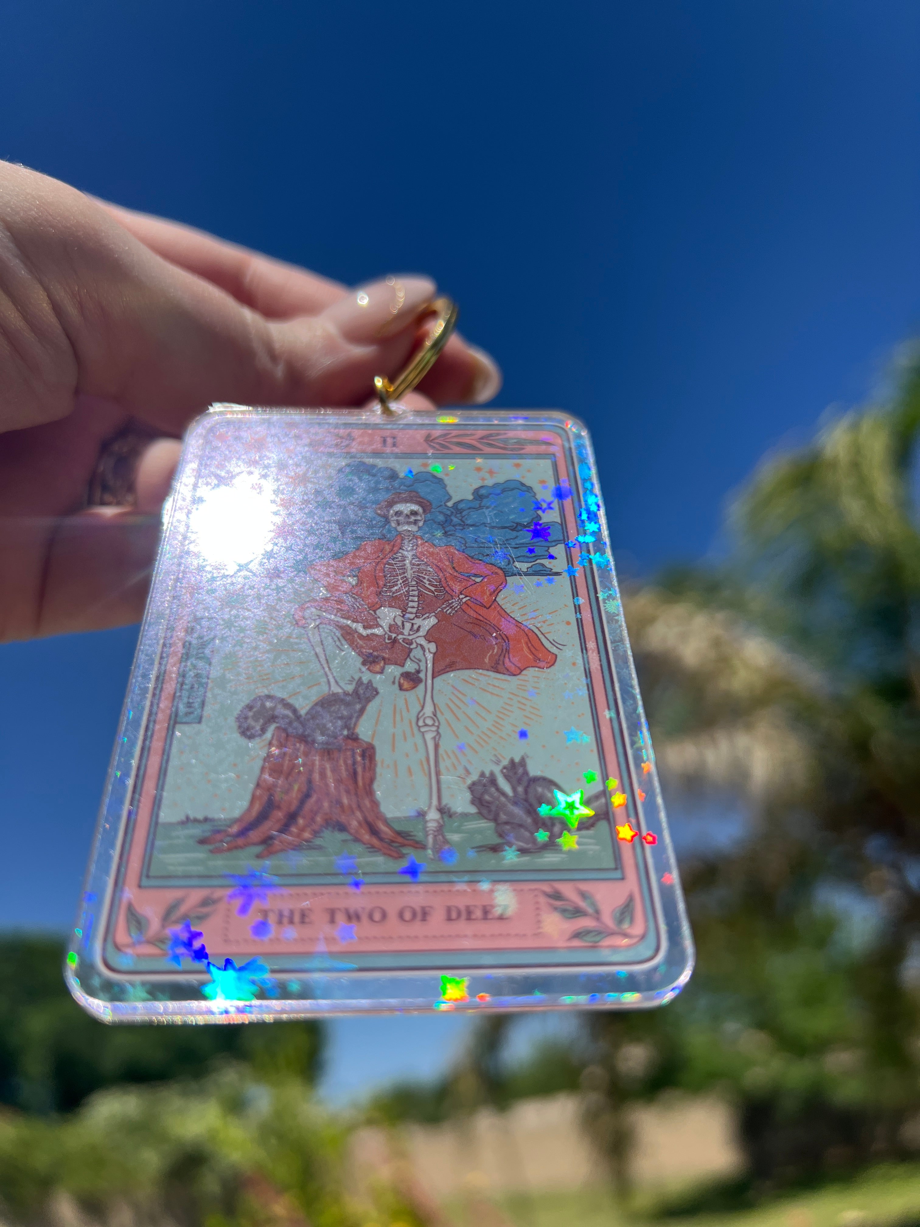THE TWO OF DEEZ « HOLOGRAPHIC KEYCHAIN »