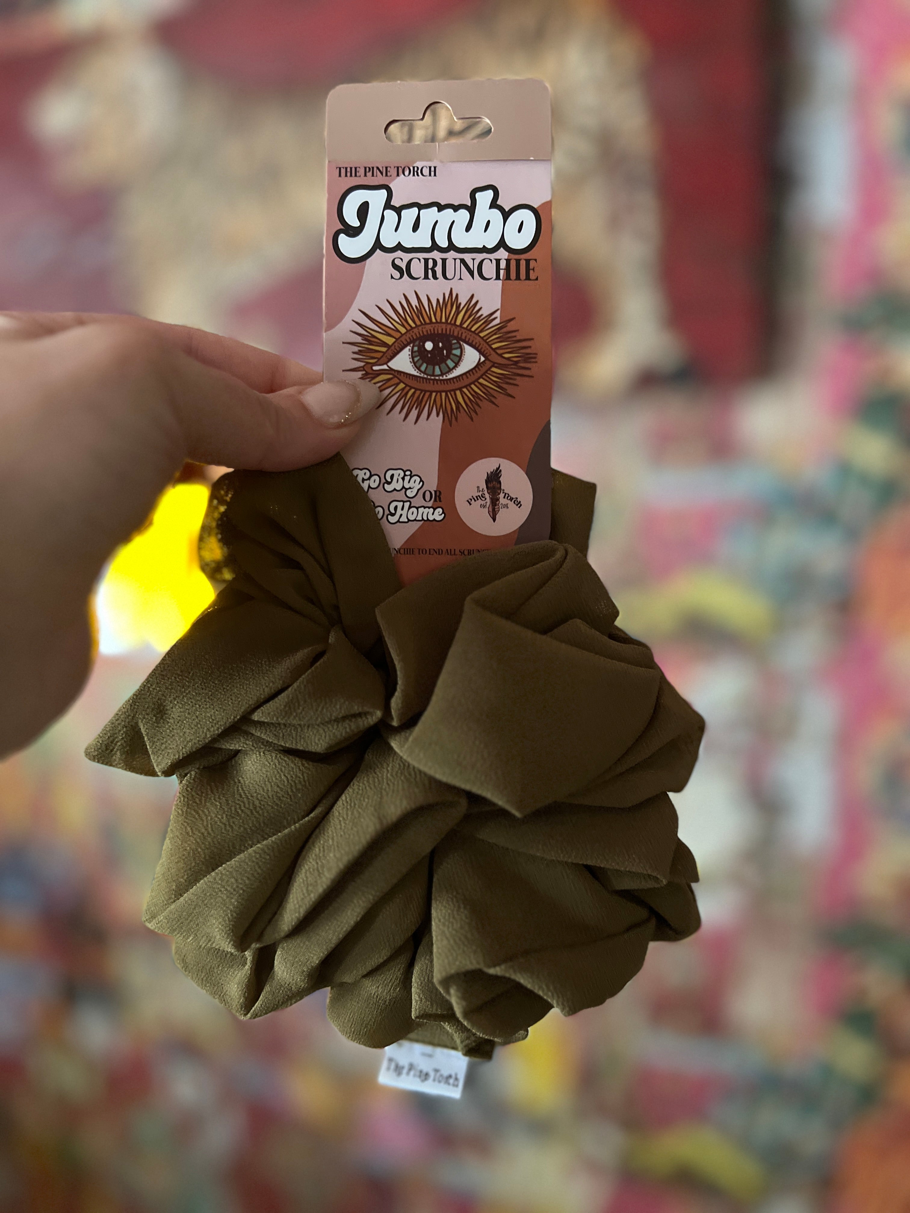 << COYOTE >> CHIFFON JUMBO HAIR SCRUNCHIE