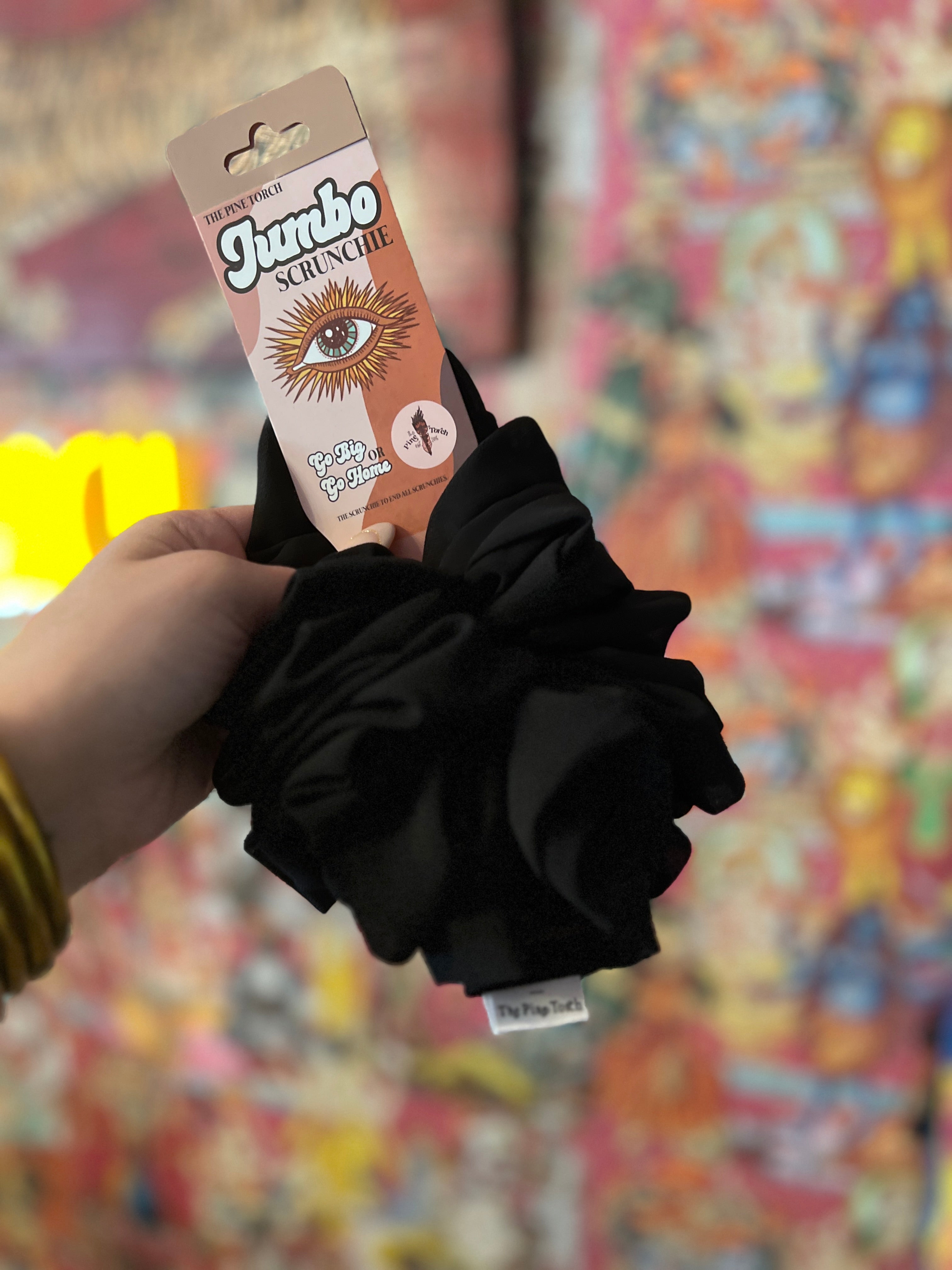 << OLIVE >> CHIFFON JUMBO HAIR SCRUNCHIE