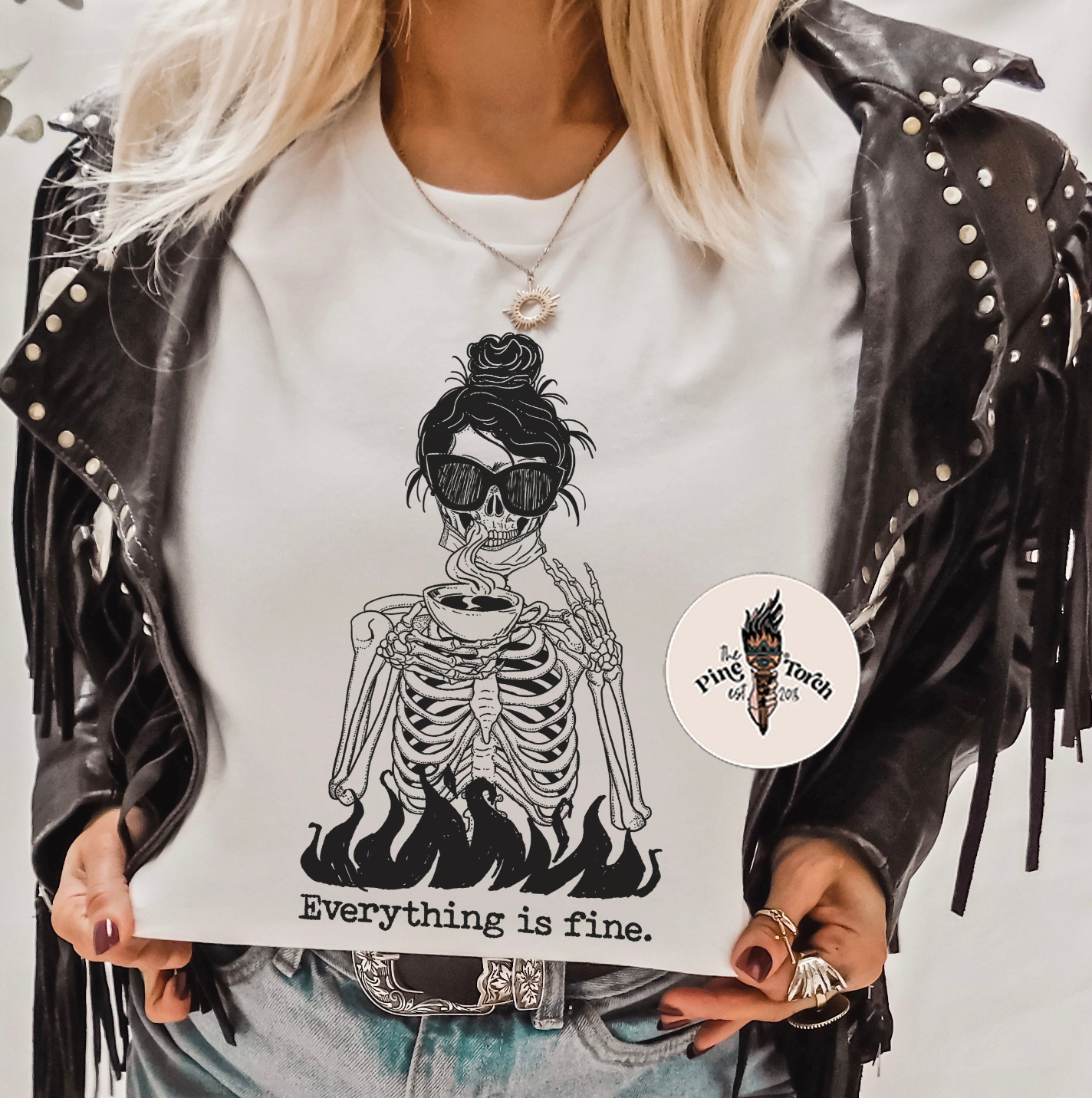 « EVERYTHING IS FINE » UNISEX TEE