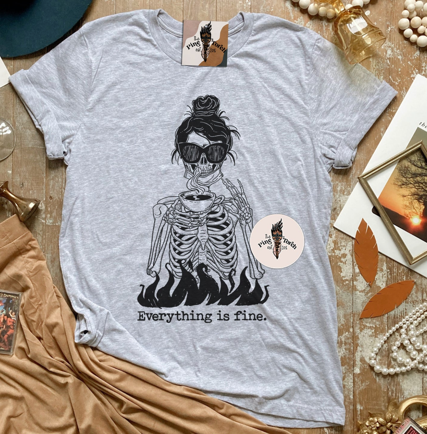 « EVERYTHING IS FINE » UNISEX TEE