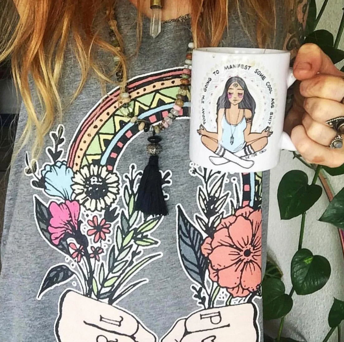 GIRL POWER // FLOWY RACERBACK TANK