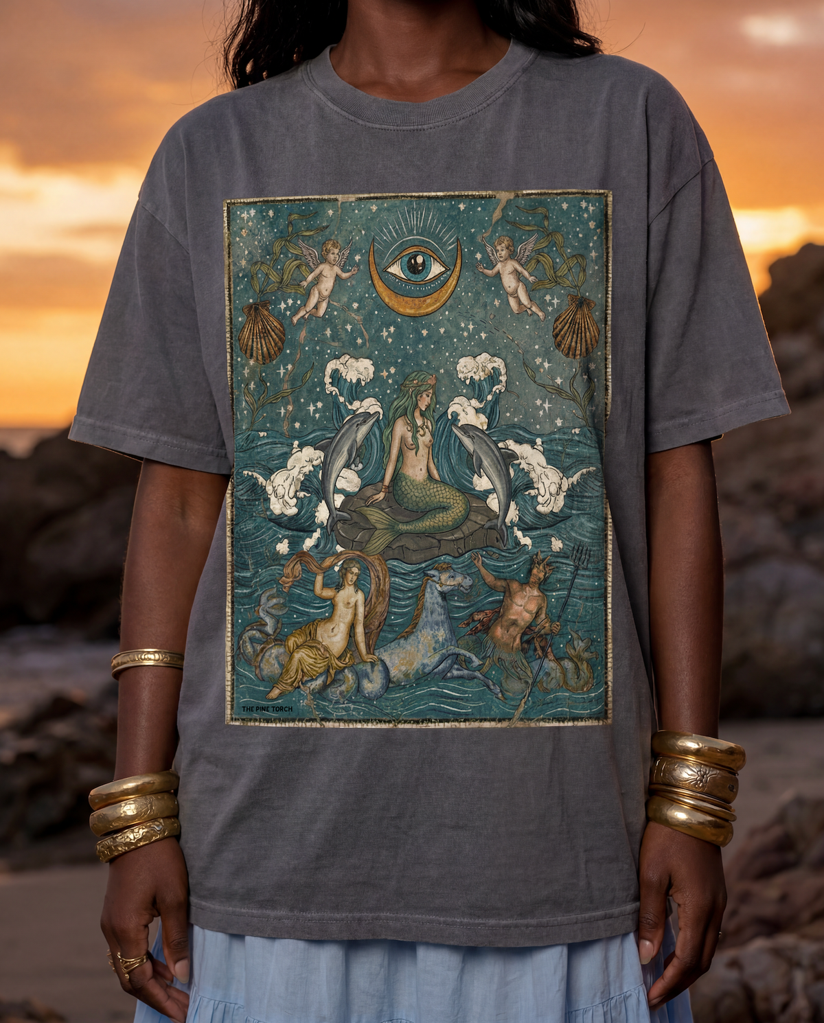 Sea Ménagère // Snow Washed Oversized Cotton T-Shirt | The Pine Torch
