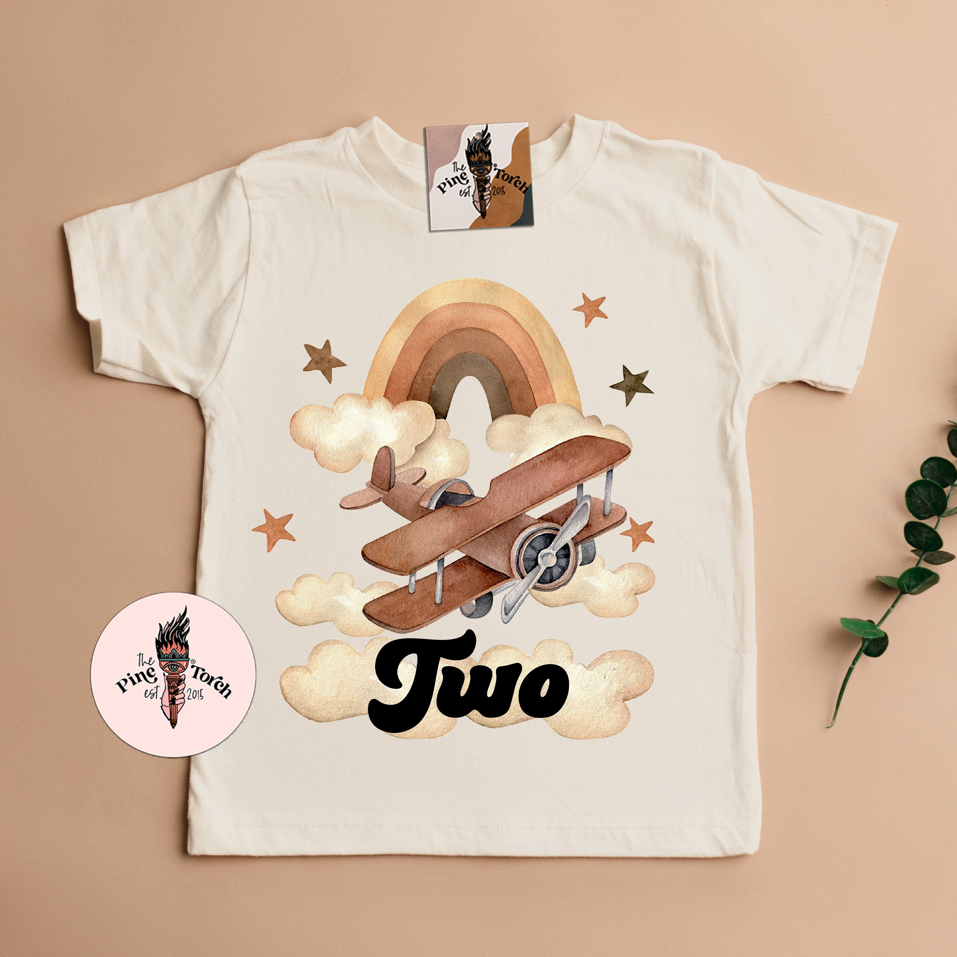 « AIRPLANE SECOND BIRTHDAY » KID'S TEE
