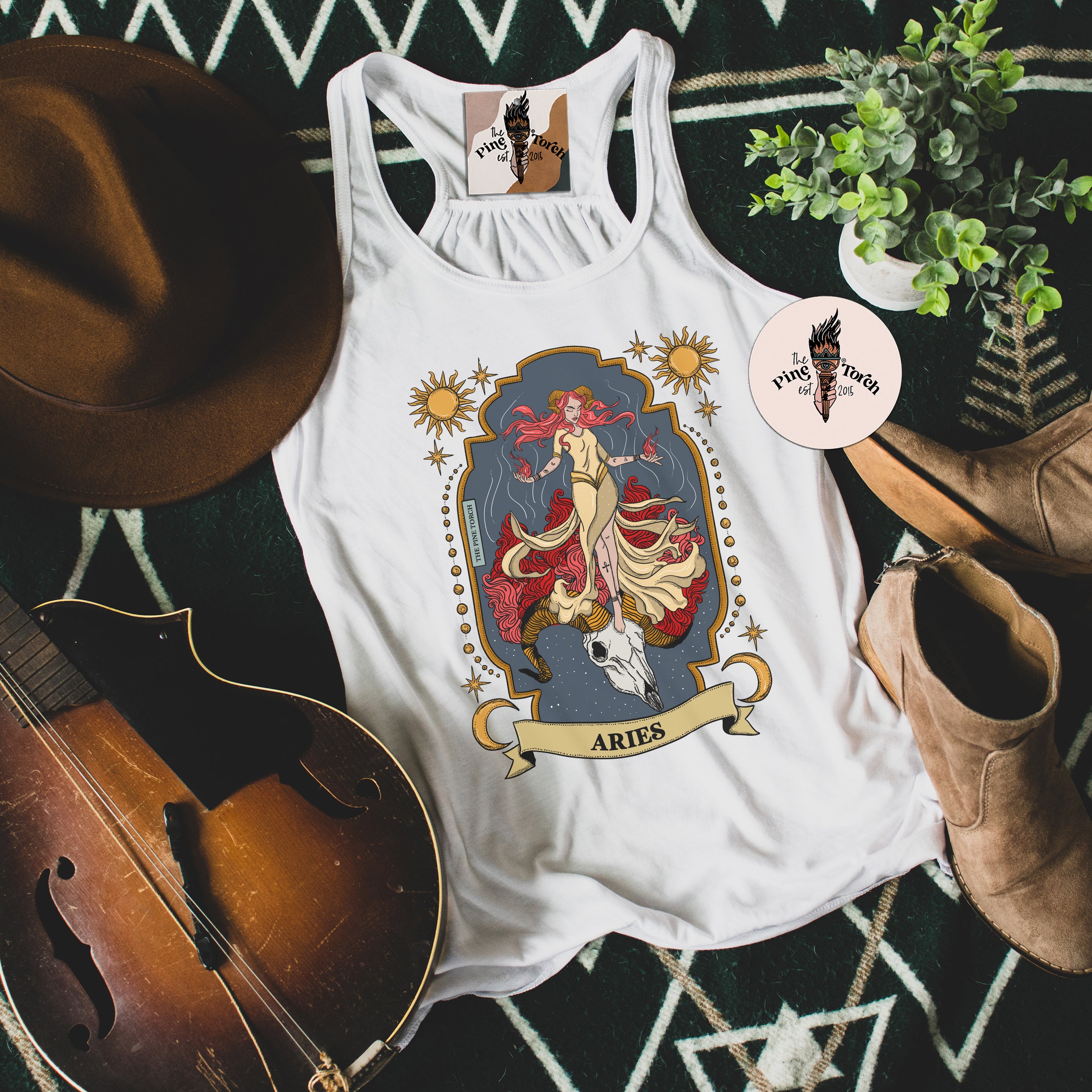 ARIES // FLOWY RACERBACK TANK
