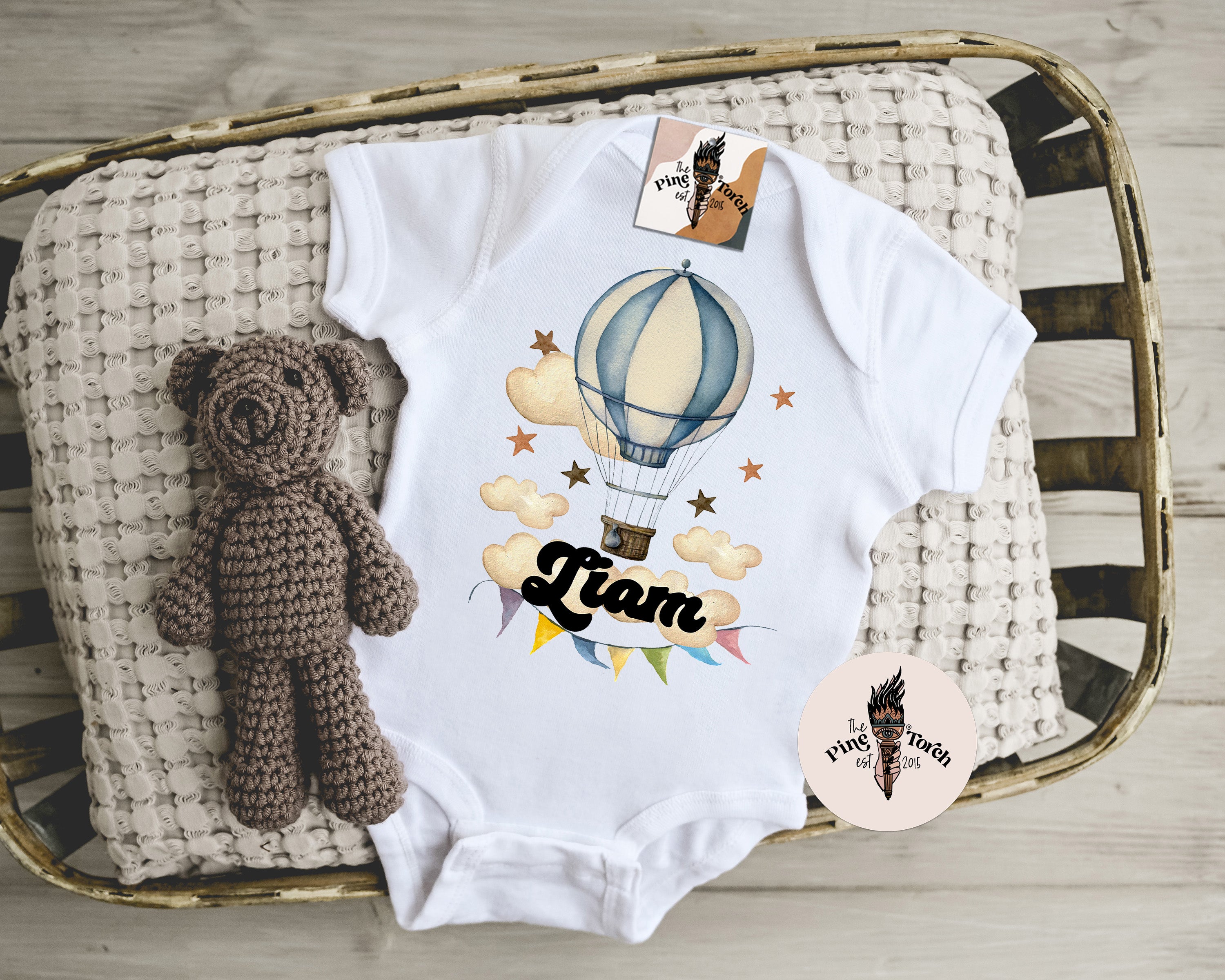 « PERSONALIZED HOT AIR BALLOON » BODYSUIT
