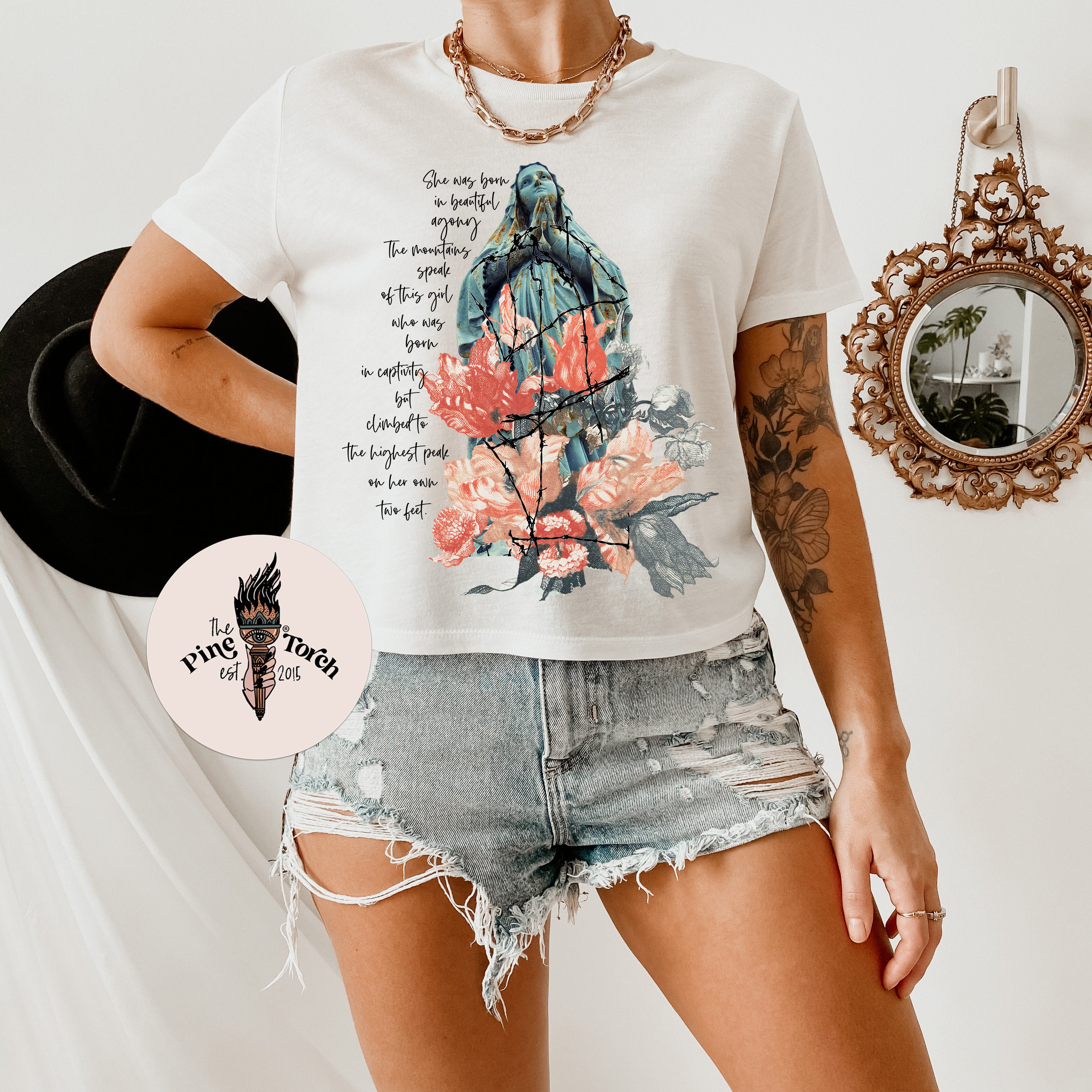 « BEAUTIFUL AGONY » CROP TEE