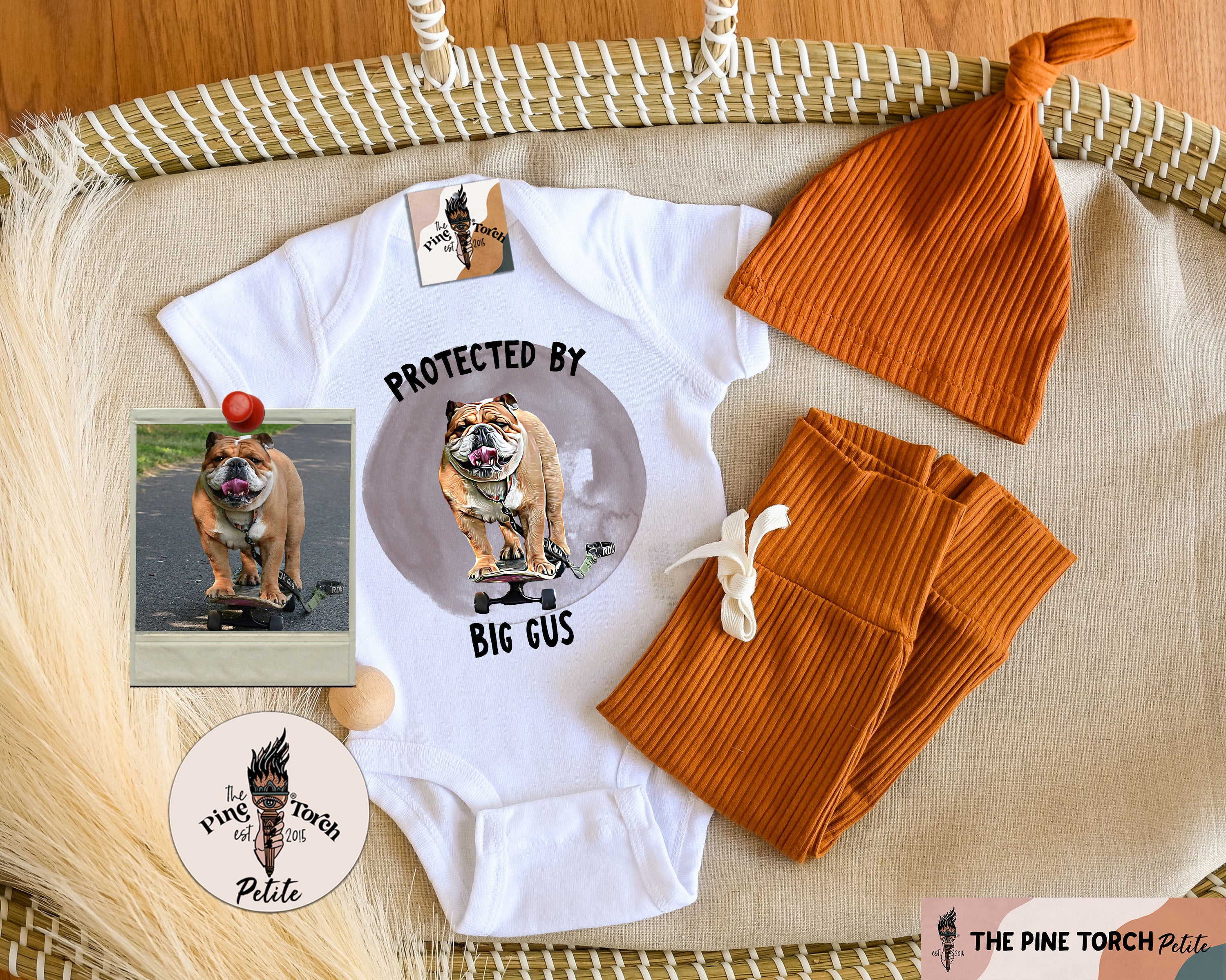 « CUSTOM DOG - PROTECTED BY » BODYSUIT