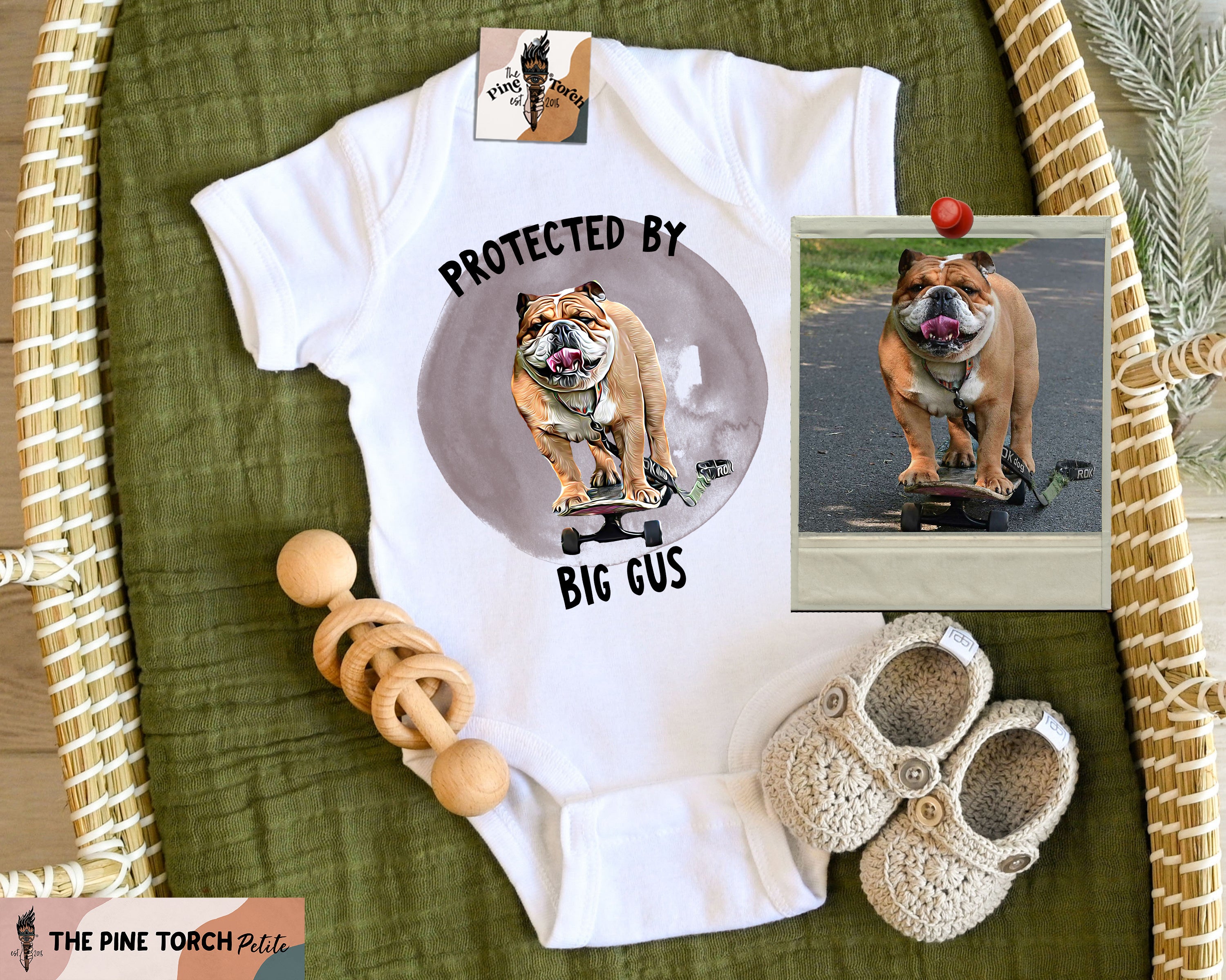 « CUSTOM DOG - PROTECTED BY » BODYSUIT