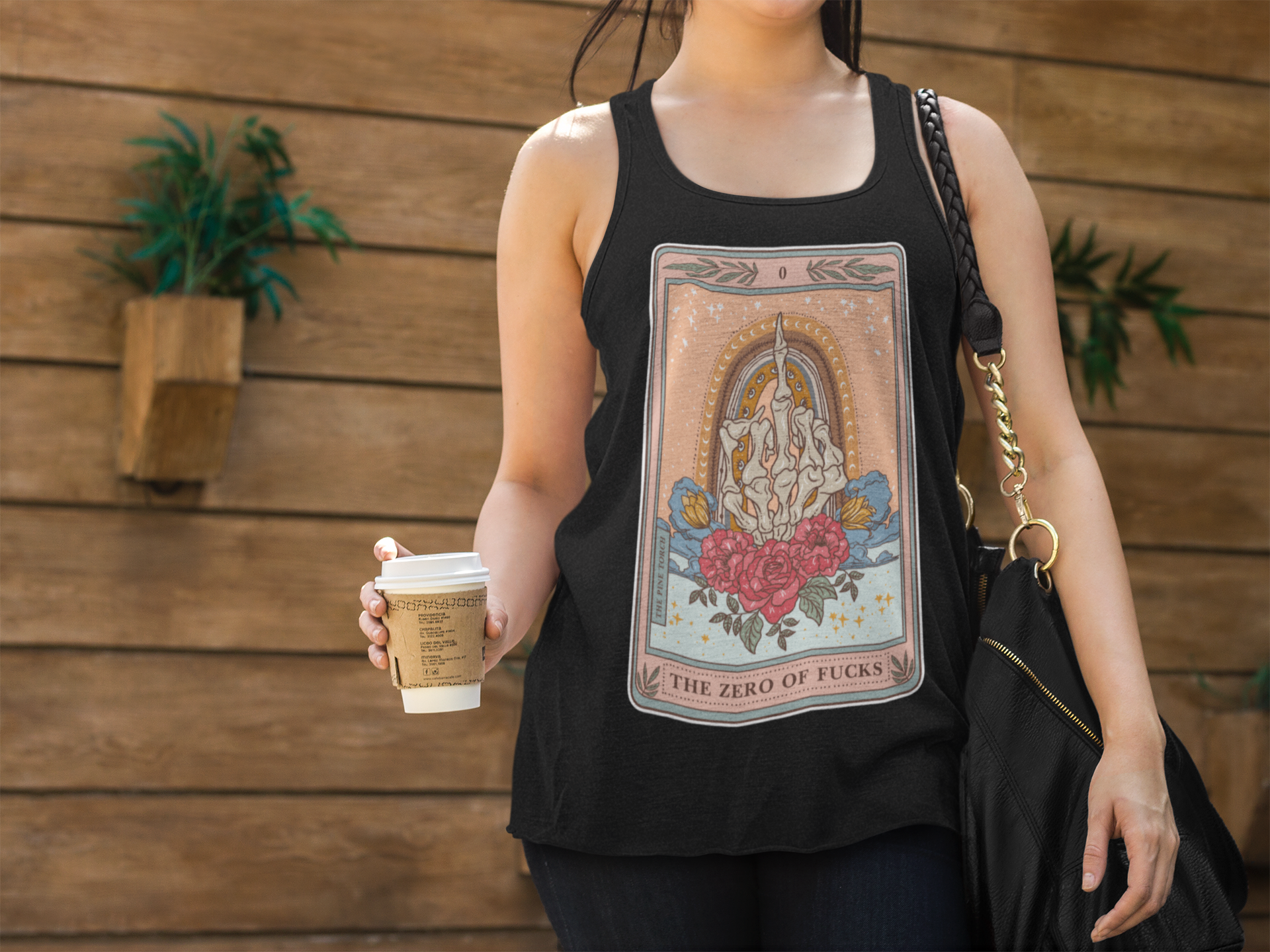 THE ZERO OF FUCKS // FLOWY RACERBACK TANK