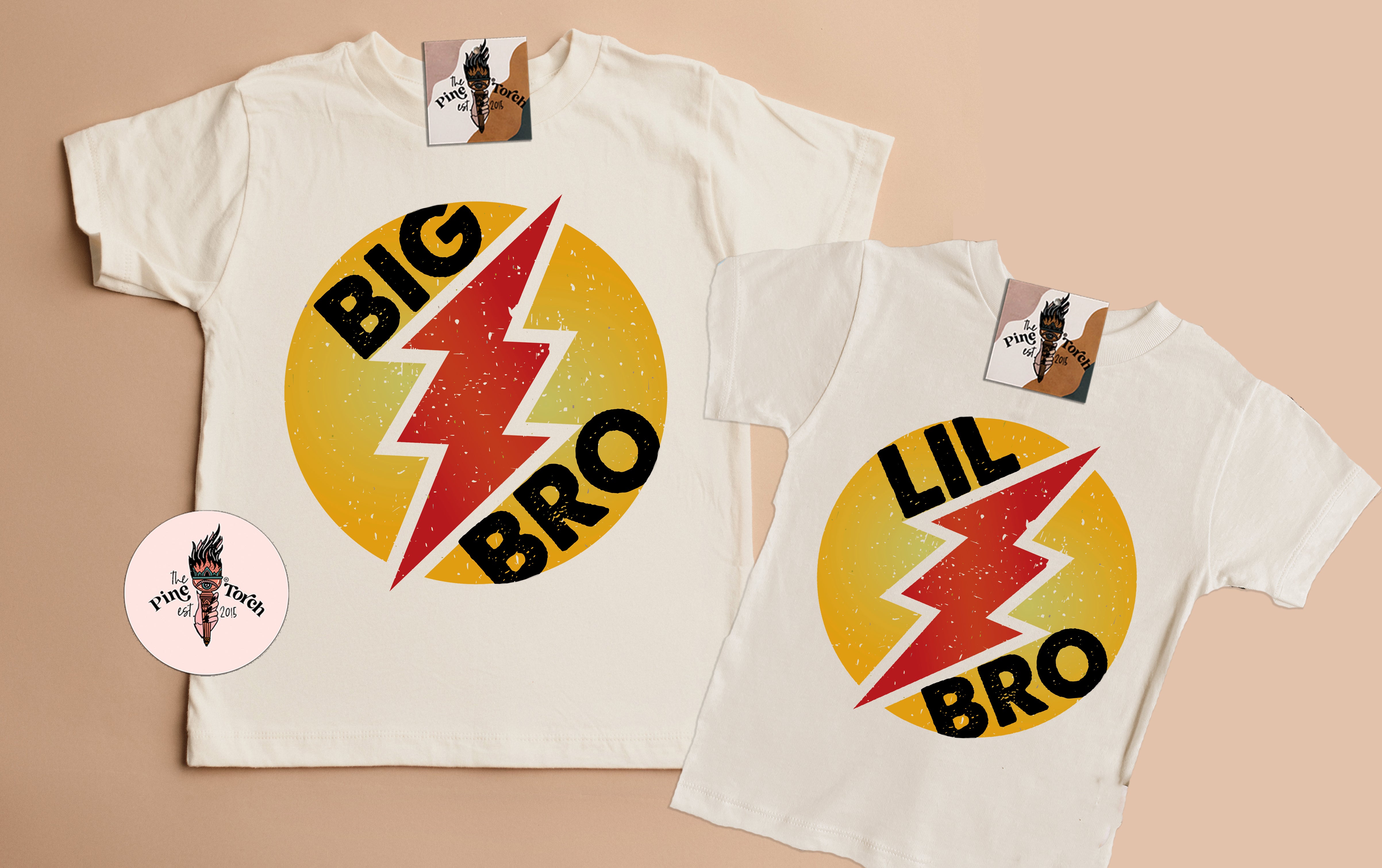 « BIG BRO + LIL BRO SUPERHERO » KID'S TEE SIBLING SET