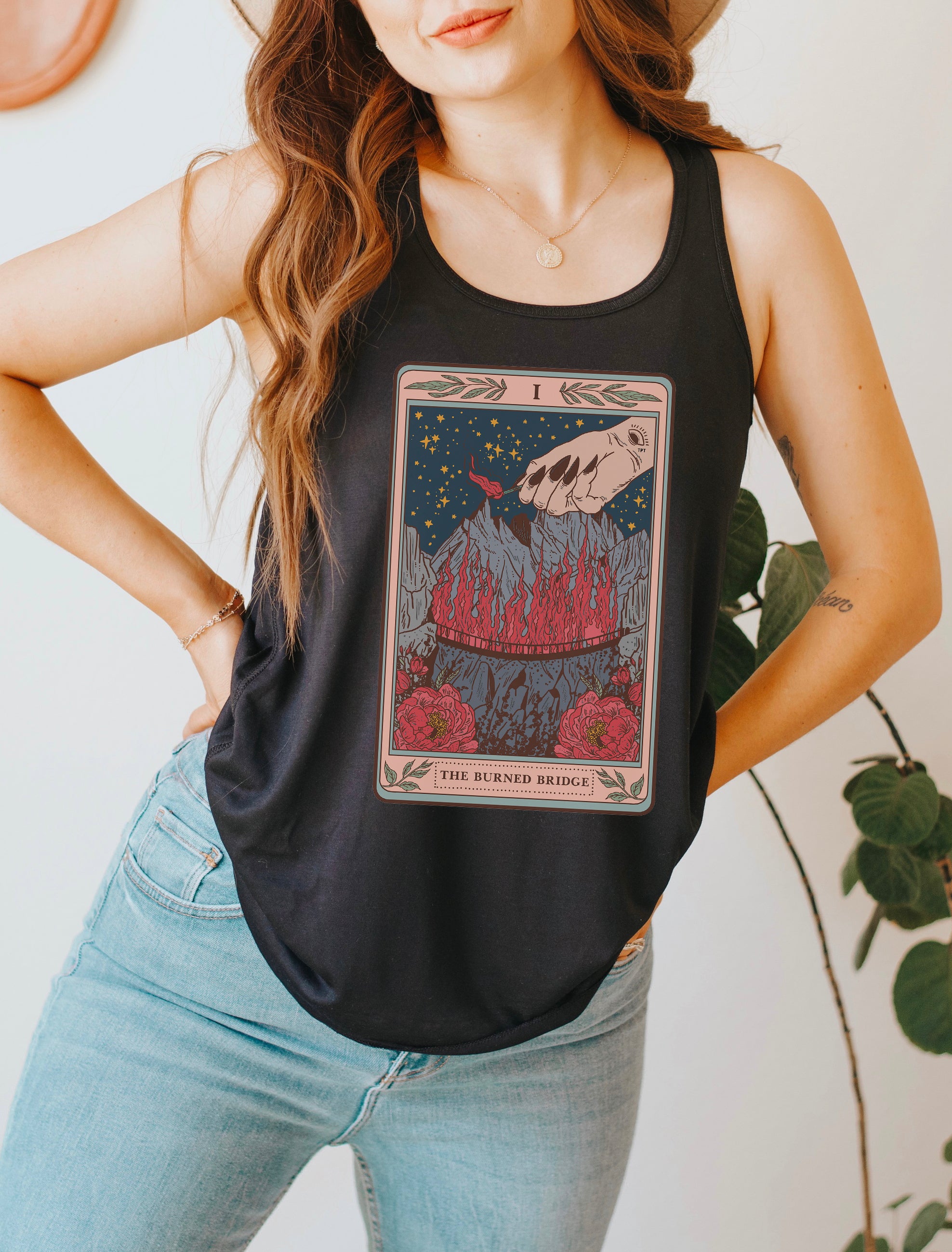 THE BURNED BRIDGE // FLOWY RACERBACK TANK
