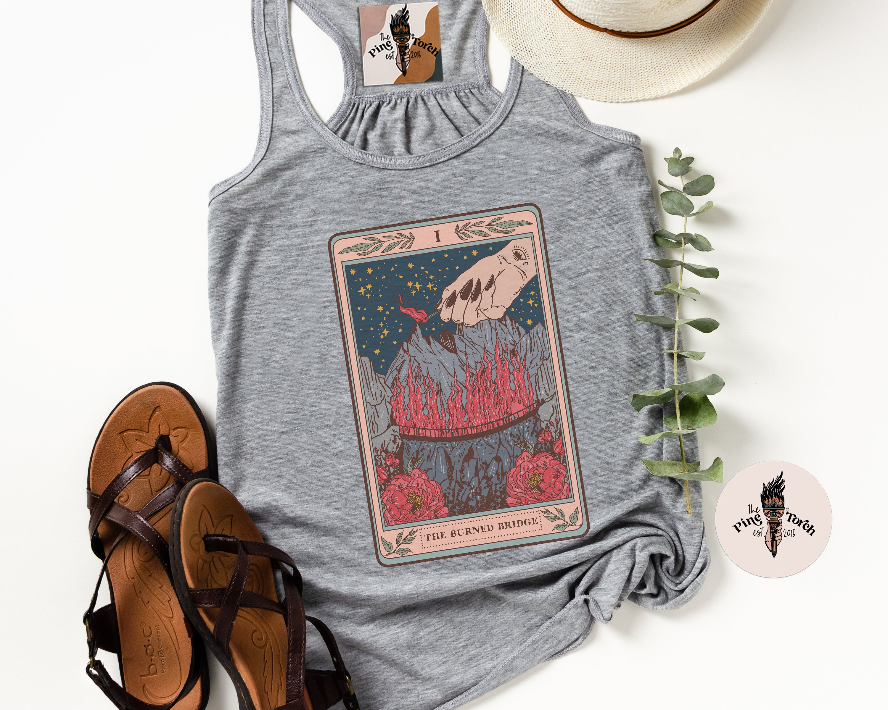 THE BURNED BRIDGE // FLOWY RACERBACK TANK