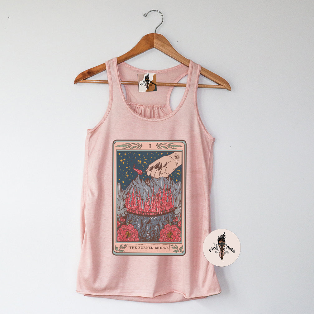 THE BURNED BRIDGE // FLOWY RACERBACK TANK