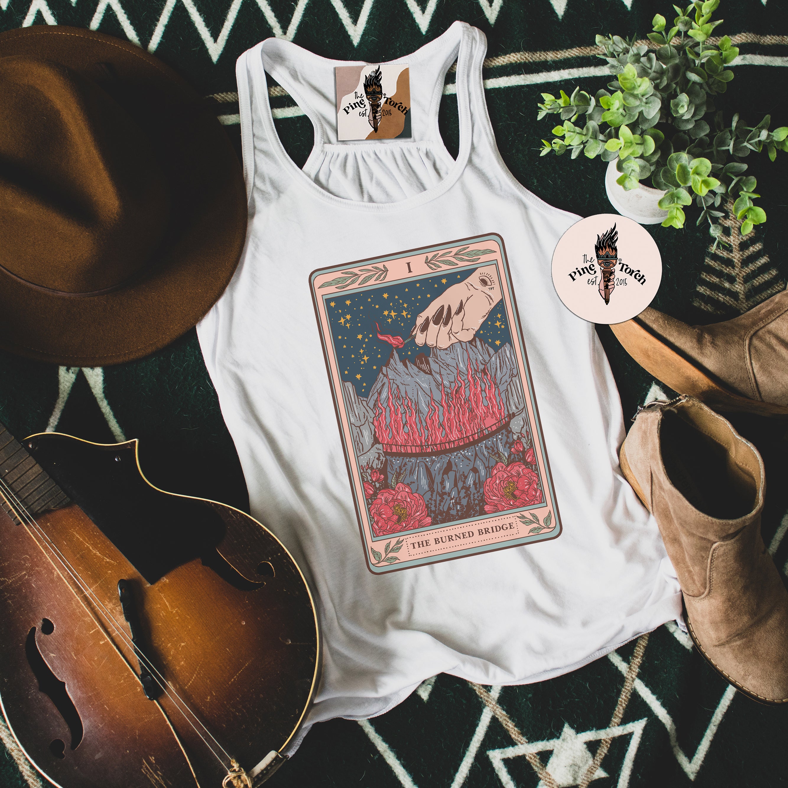 THE BURNED BRIDGE // FLOWY RACERBACK TANK