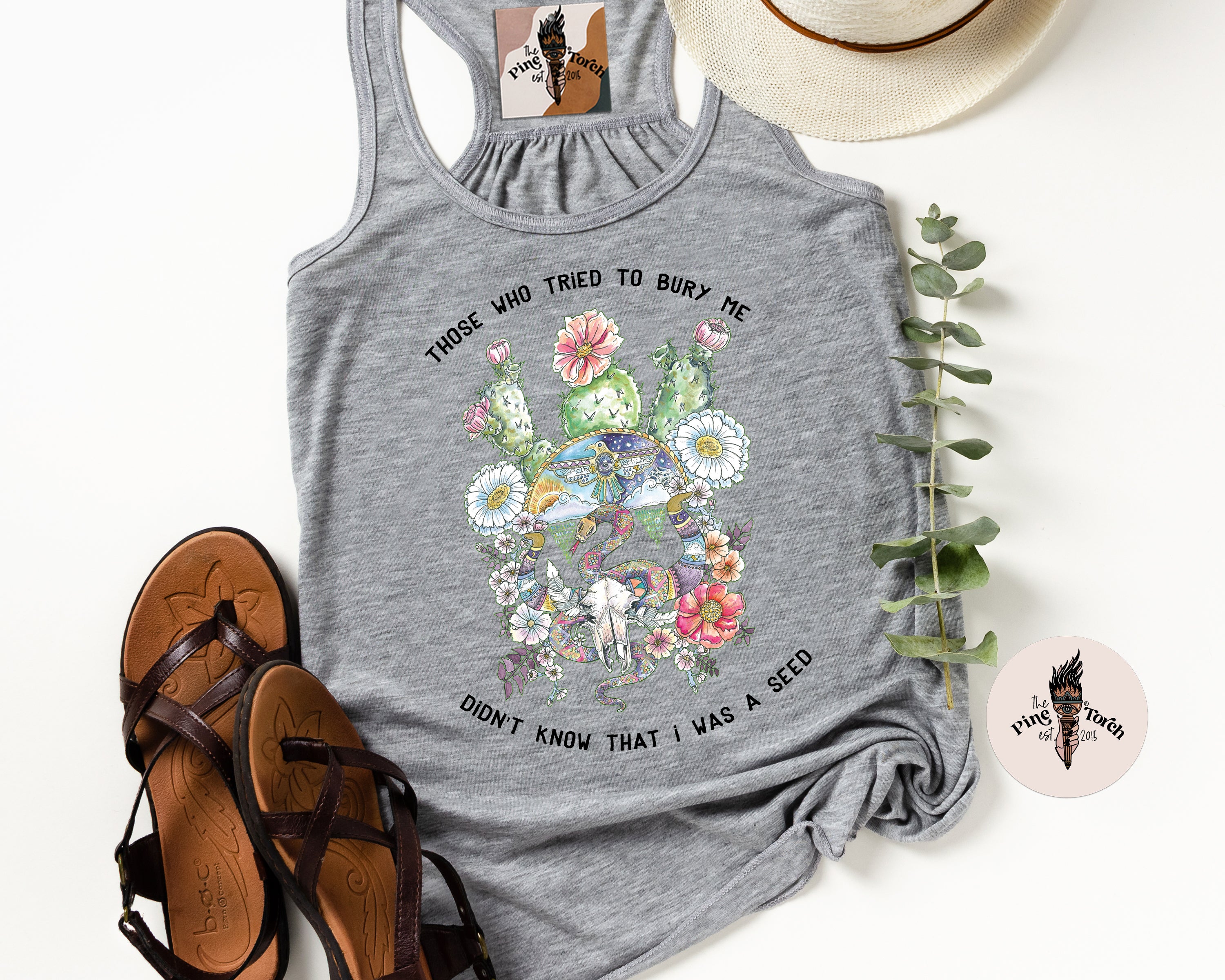 THOSE WHO TRIED TO BURY ME // FLOWY RACERBACK TANK