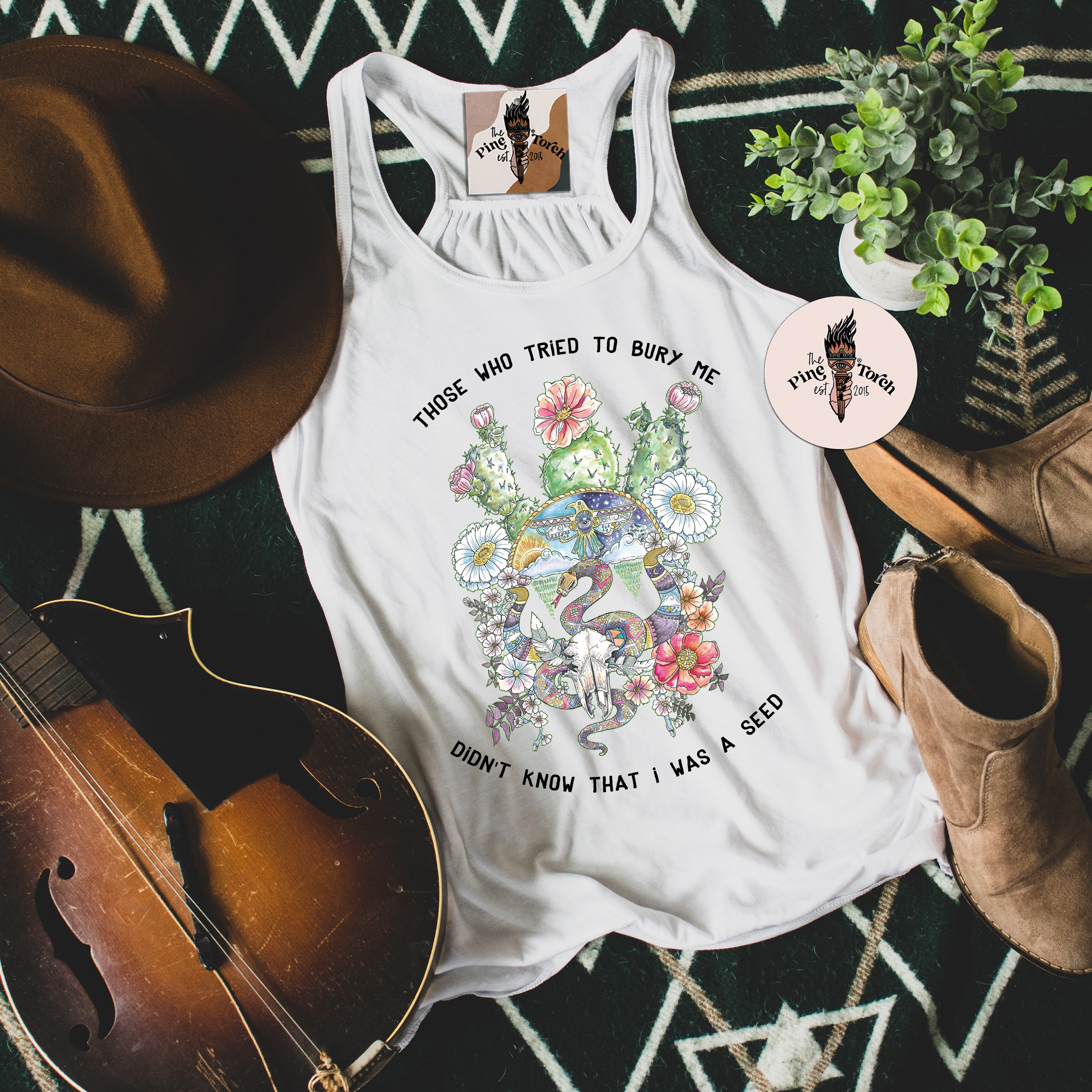 THOSE WHO TRIED TO BURY ME // FLOWY RACERBACK TANK