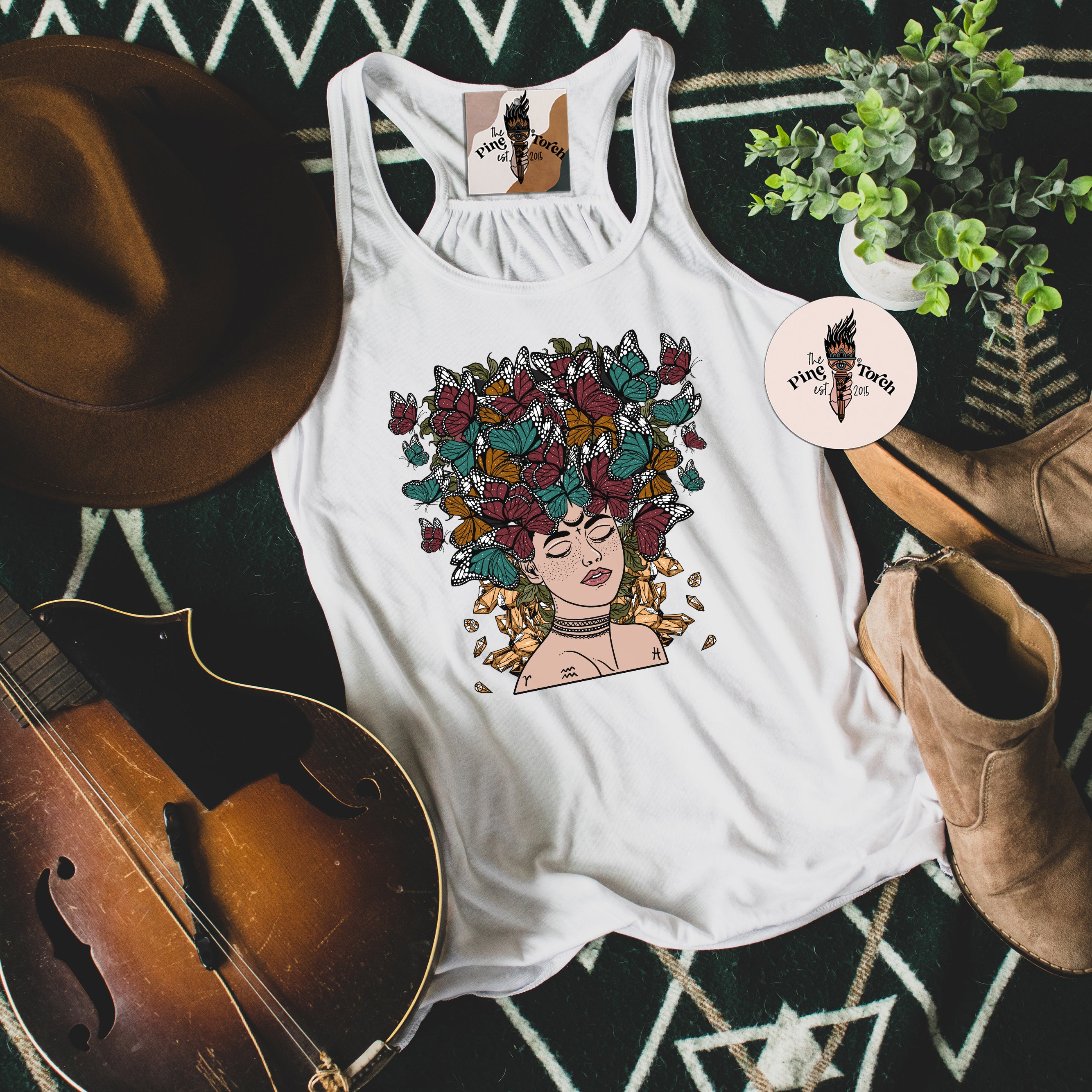 BUTTERFLY FLUTTER // FLOWY RACERBACK TANK