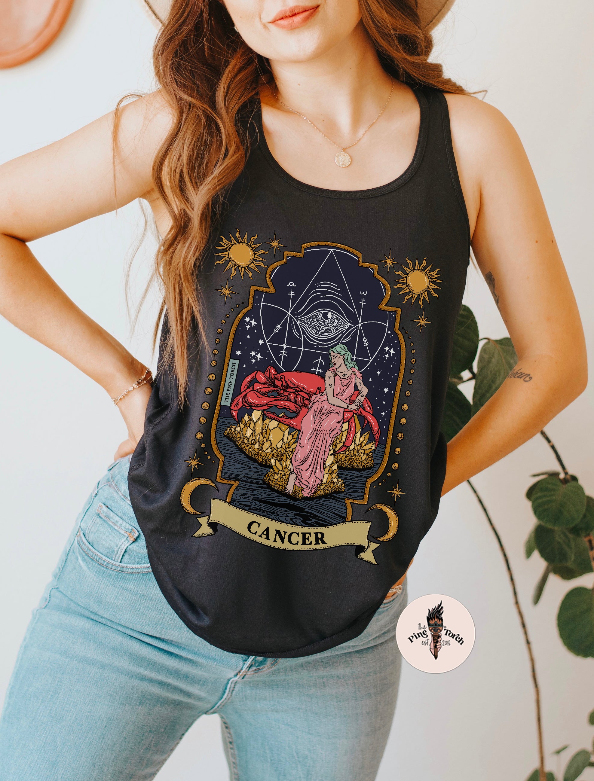 CANCER // FLOWY RACERBACK TANK