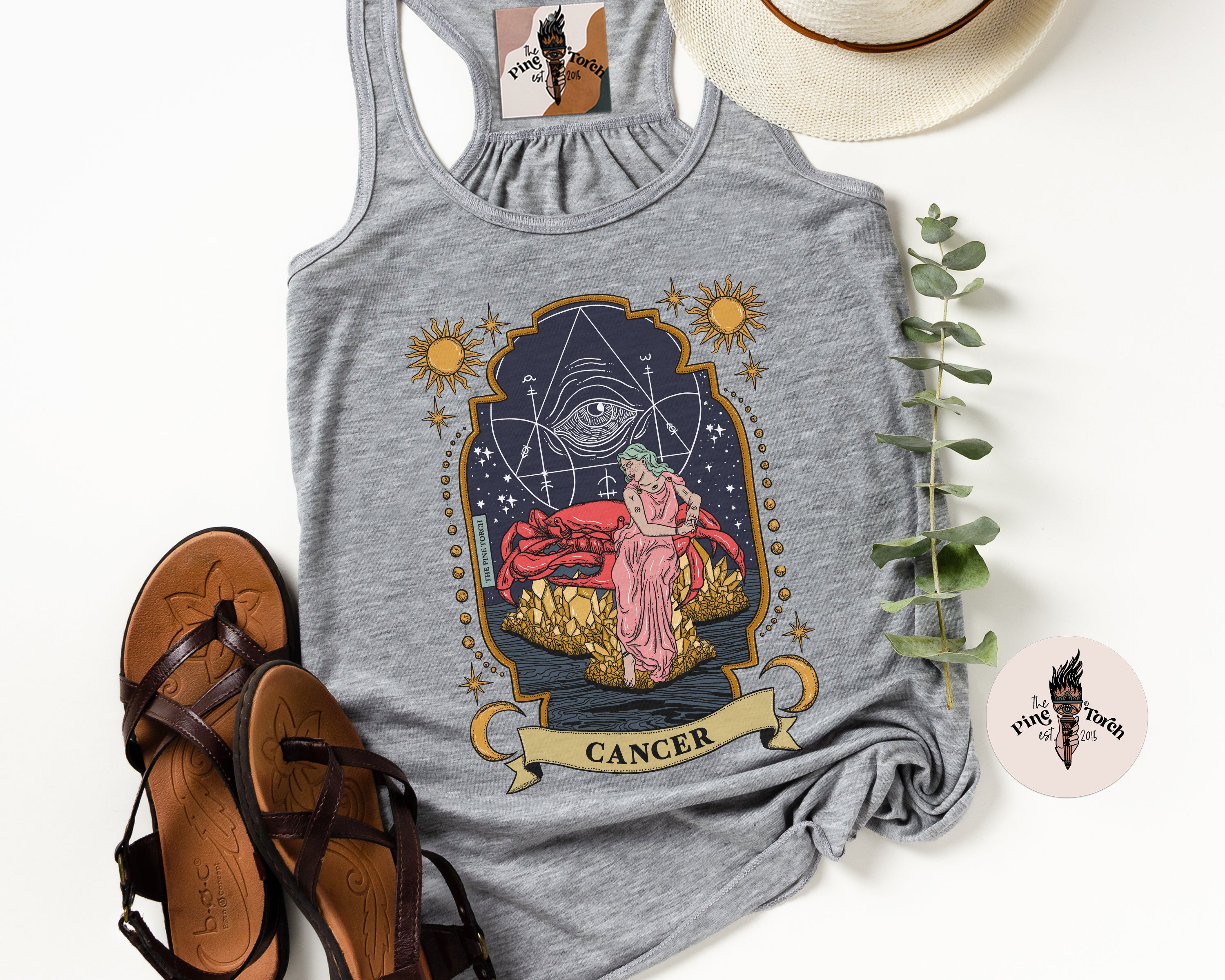 CANCER // FLOWY RACERBACK TANK