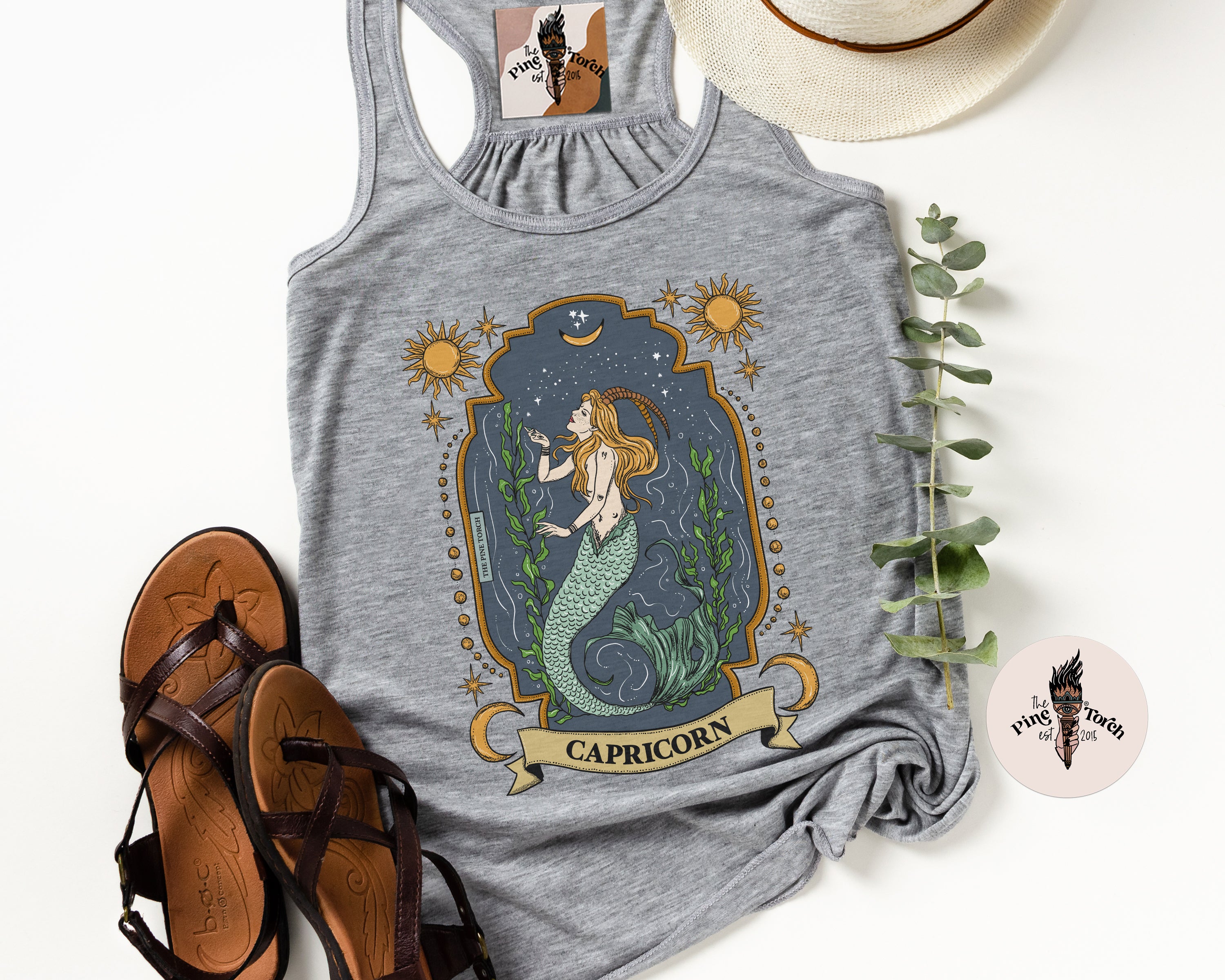 CAPRICORN // FLOWY RACERBACK TANK