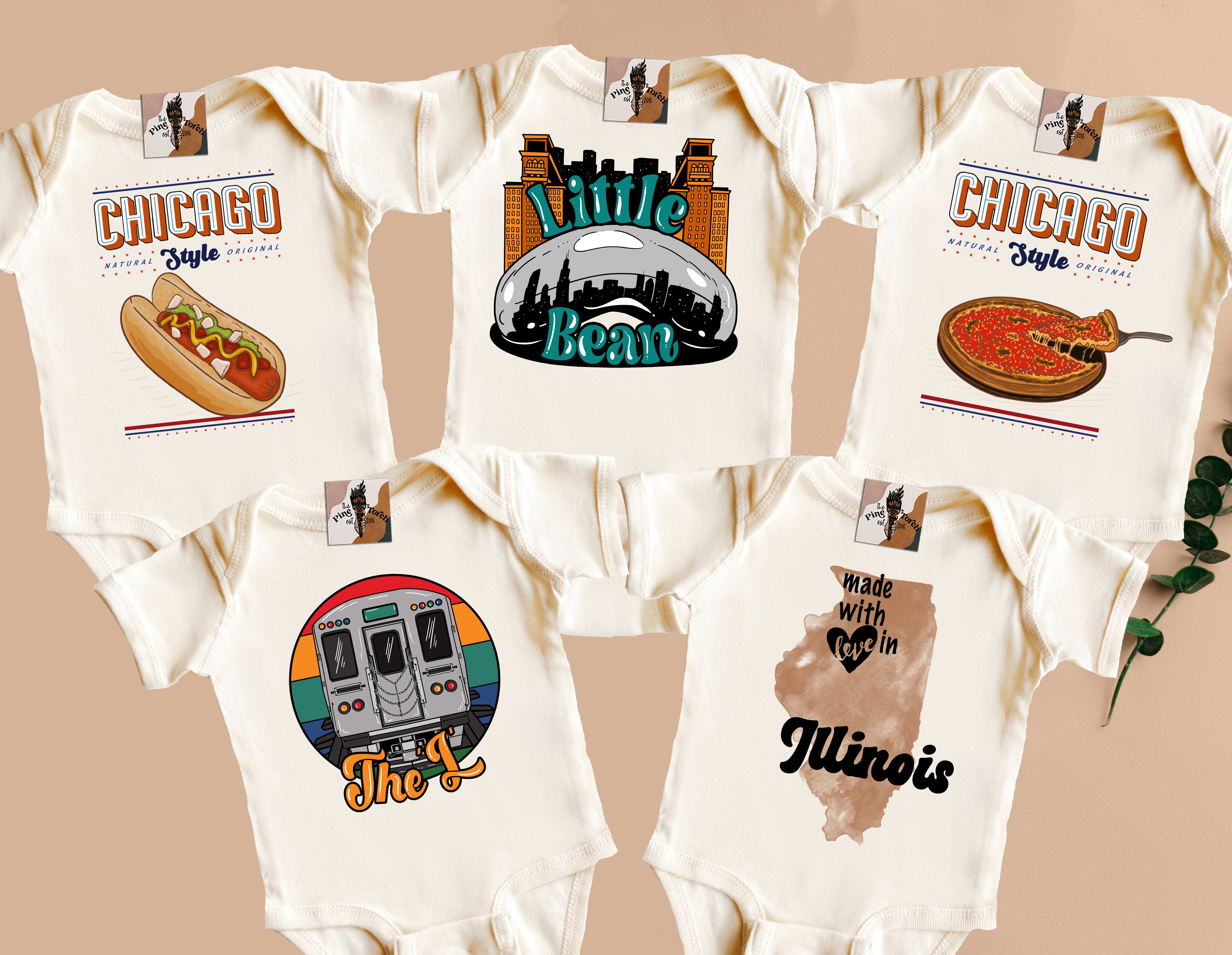 « CHICAGO STYLE STARTER PACK » 5 BODYSUIT BUNDLE