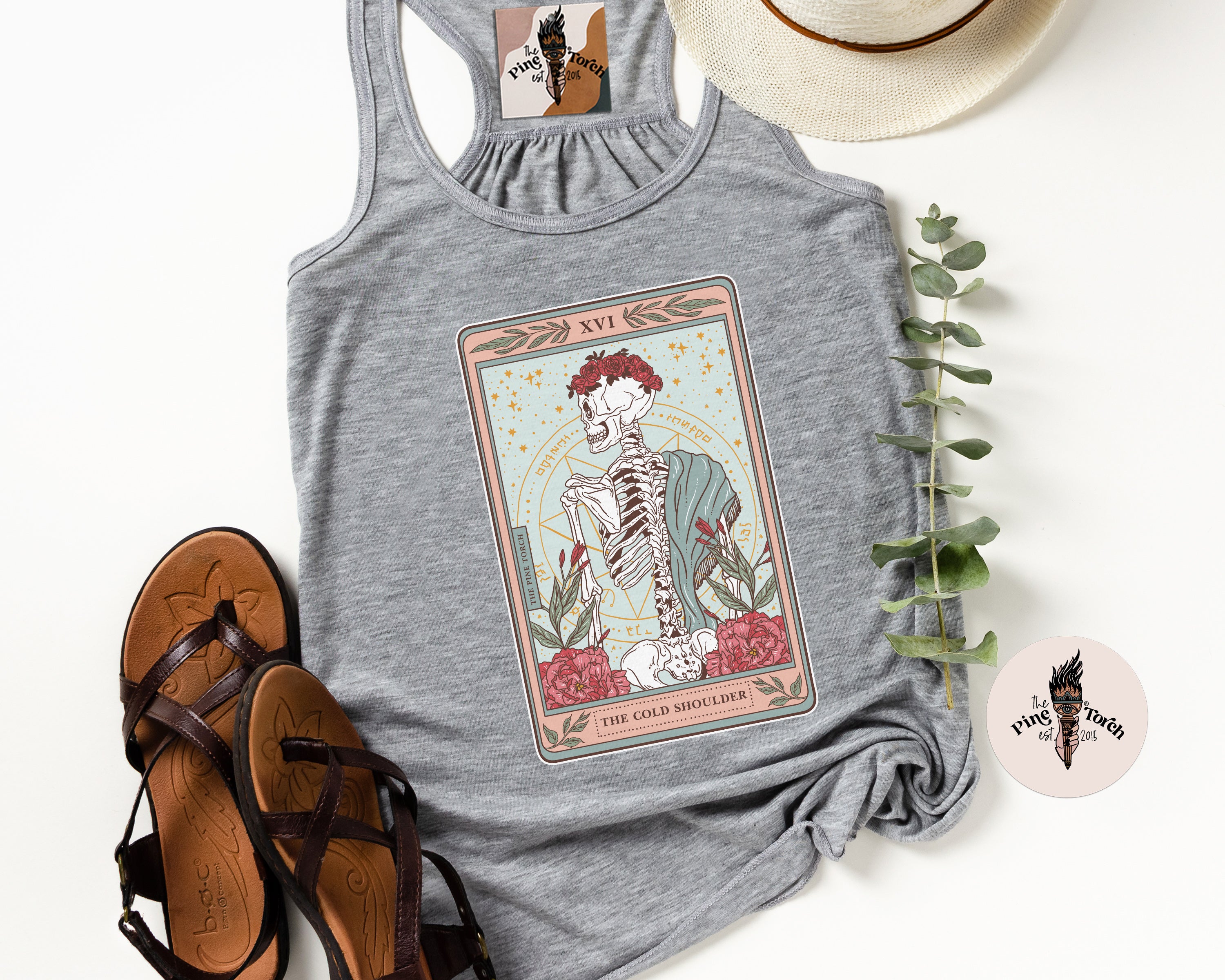 THE COLD SHOULDER // FLOWY RACERBACK TANK