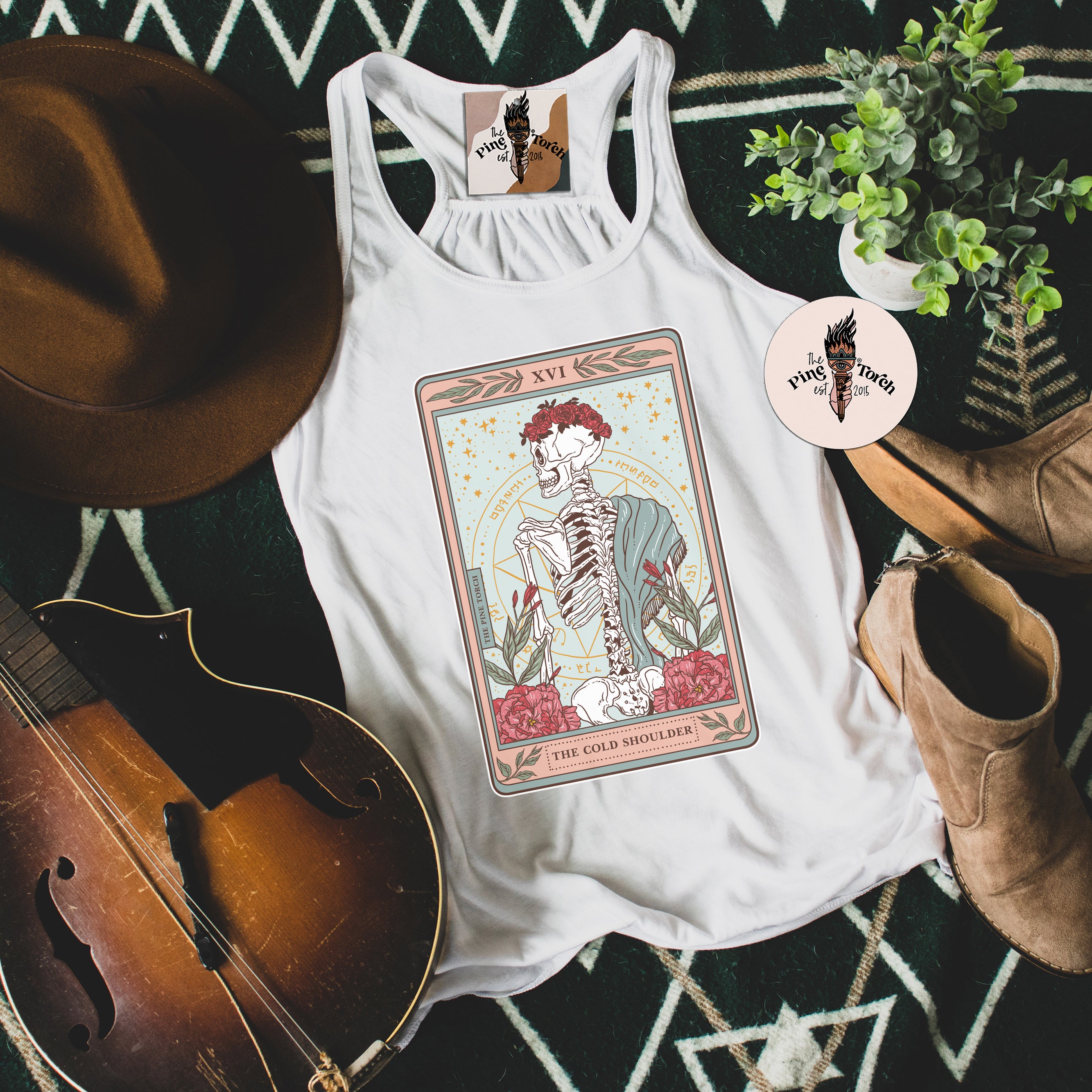 THE COLD SHOULDER // FLOWY RACERBACK TANK